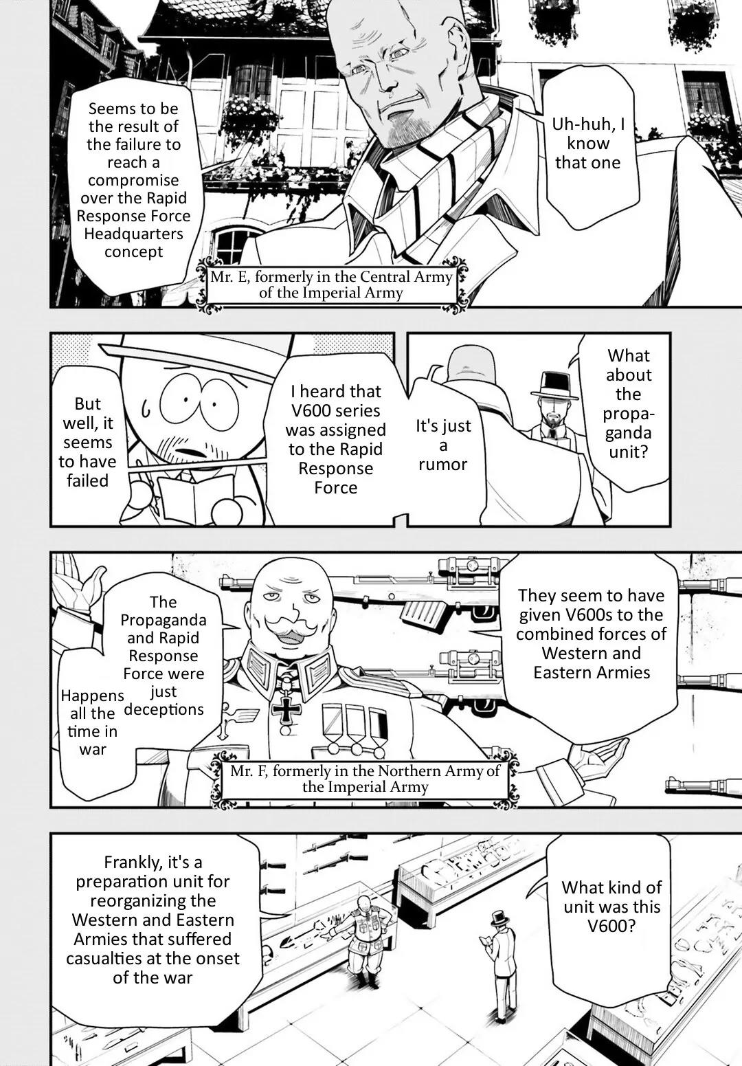 Youjo Senki Chapter 9 page 29 - Chapter 9: Andrew Reports: Mysteries of the Eleventh Goddess and V600