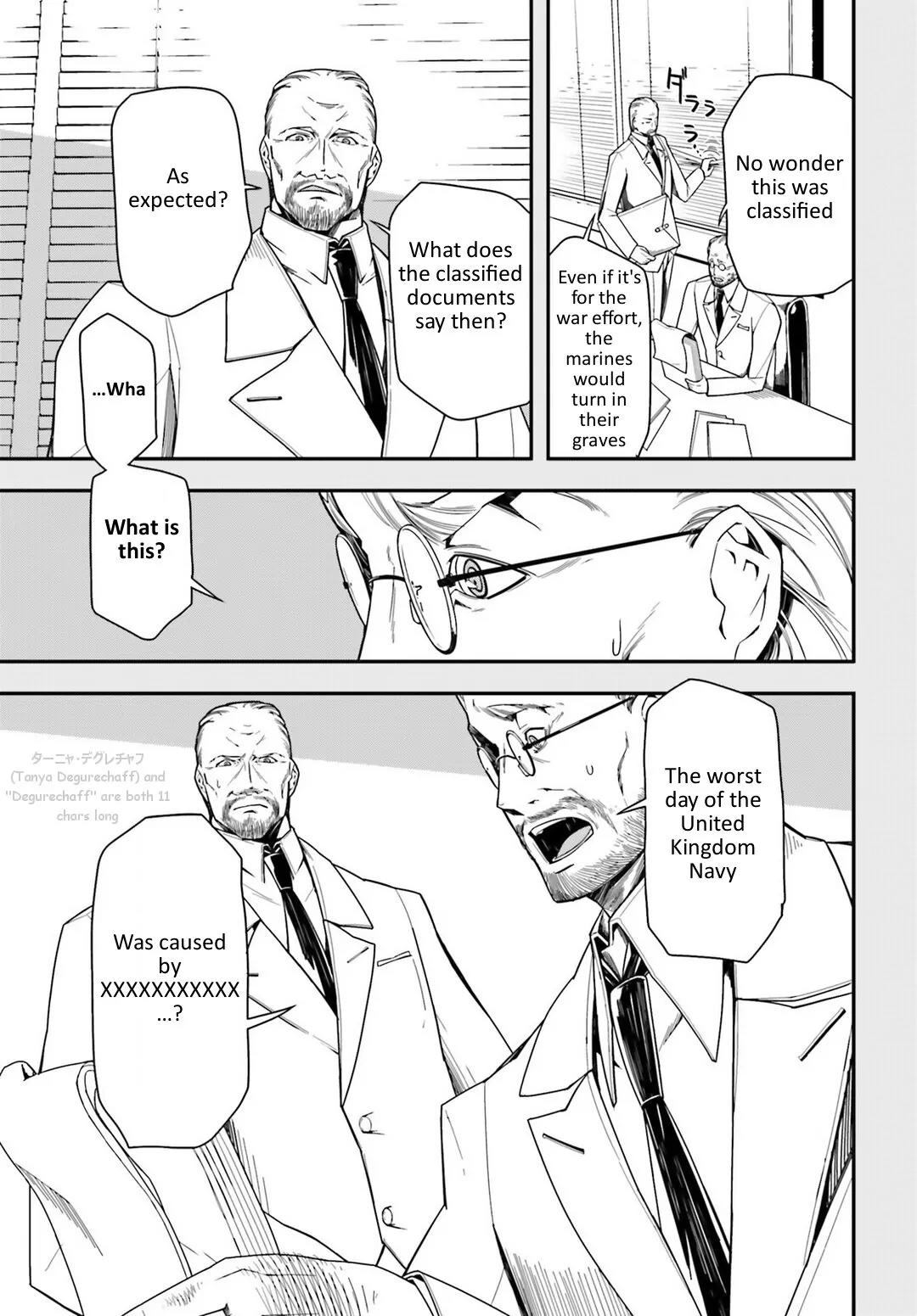 Youjo Senki Chapter 9 page 5 - Chapter 9: Andrew Reports: Mysteries of the Eleventh Goddess and V600