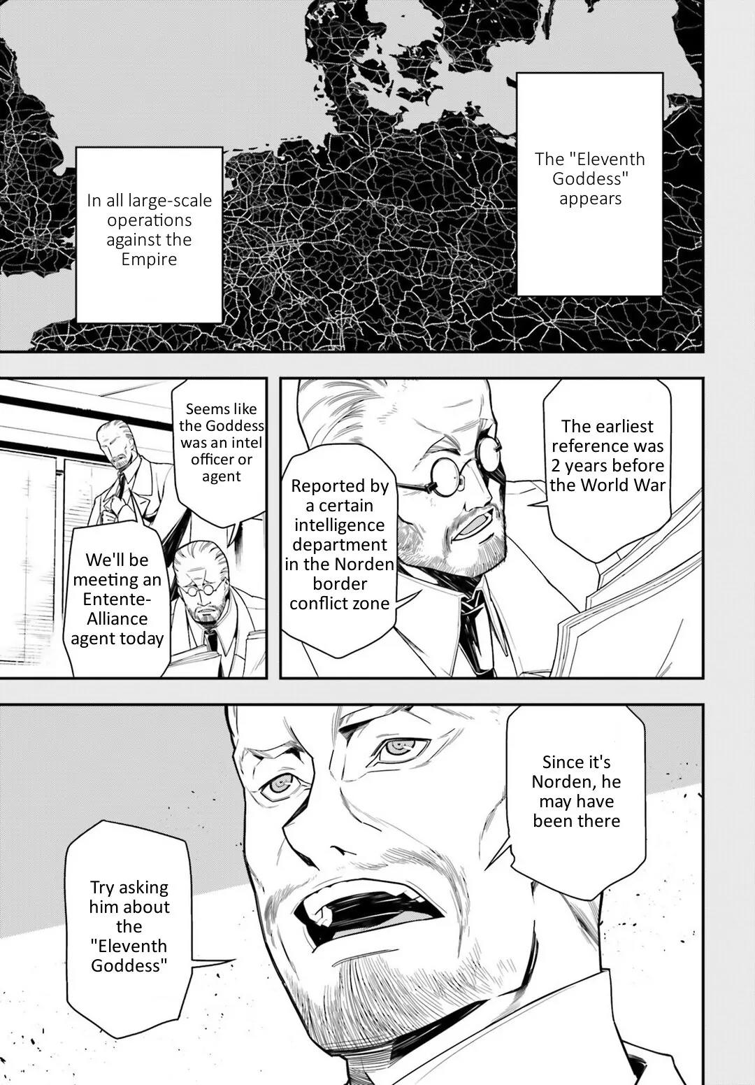 Youjo Senki Chapter 9 page 9 - Chapter 9: Andrew Reports: Mysteries of the Eleventh Goddess and V600