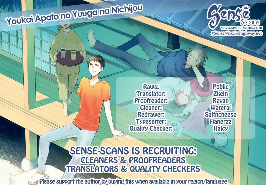 Youkai Apato no Yuuga na Nichijou Chapter 8 page 1 - Chapter 8: A Place I Can Call Home