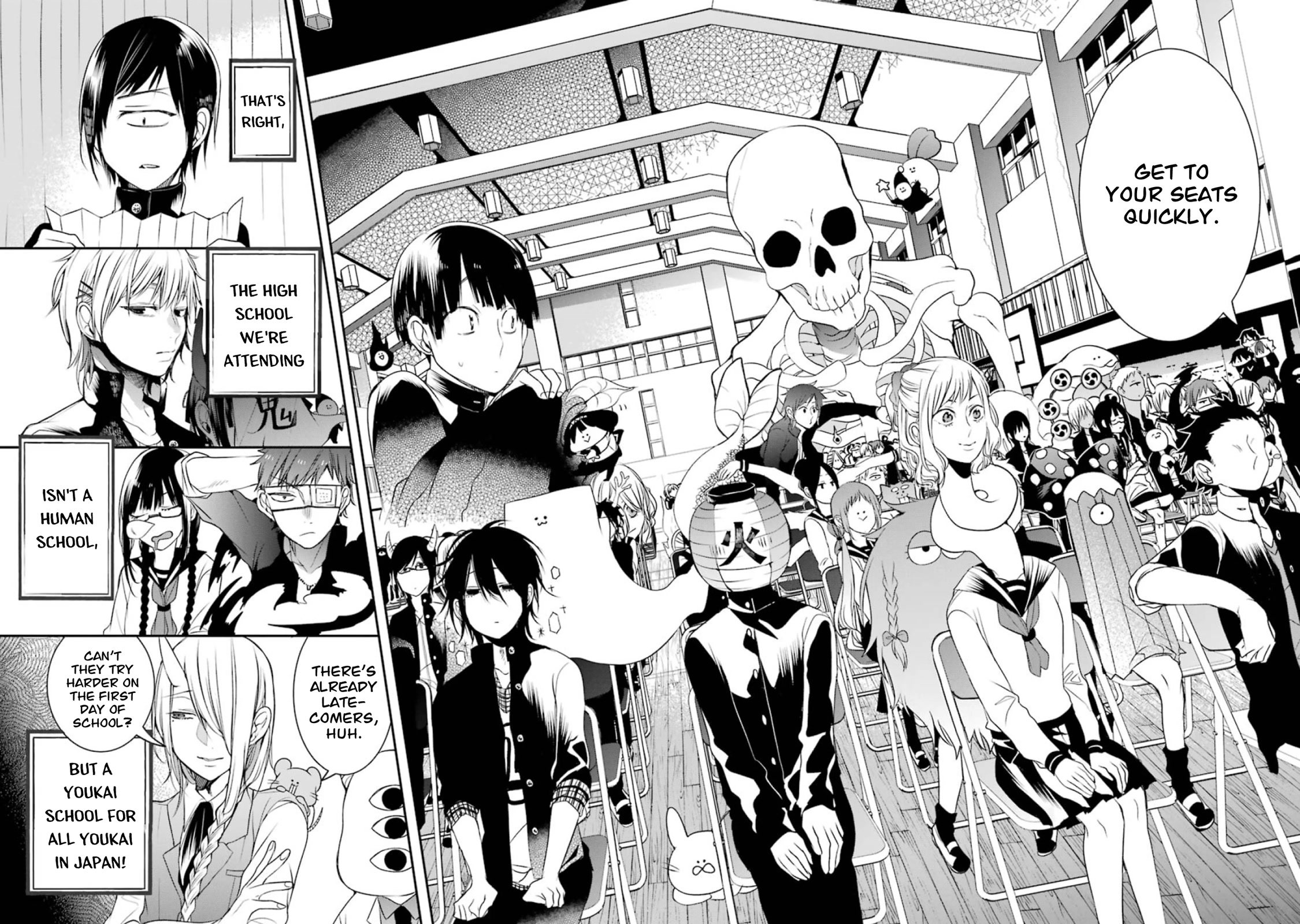 Youkai Gakkou no Seito Hajimemashita! Chapter 1 page 11 - Chapter 1: Entrance Ceremony! Hyakki Academy!
