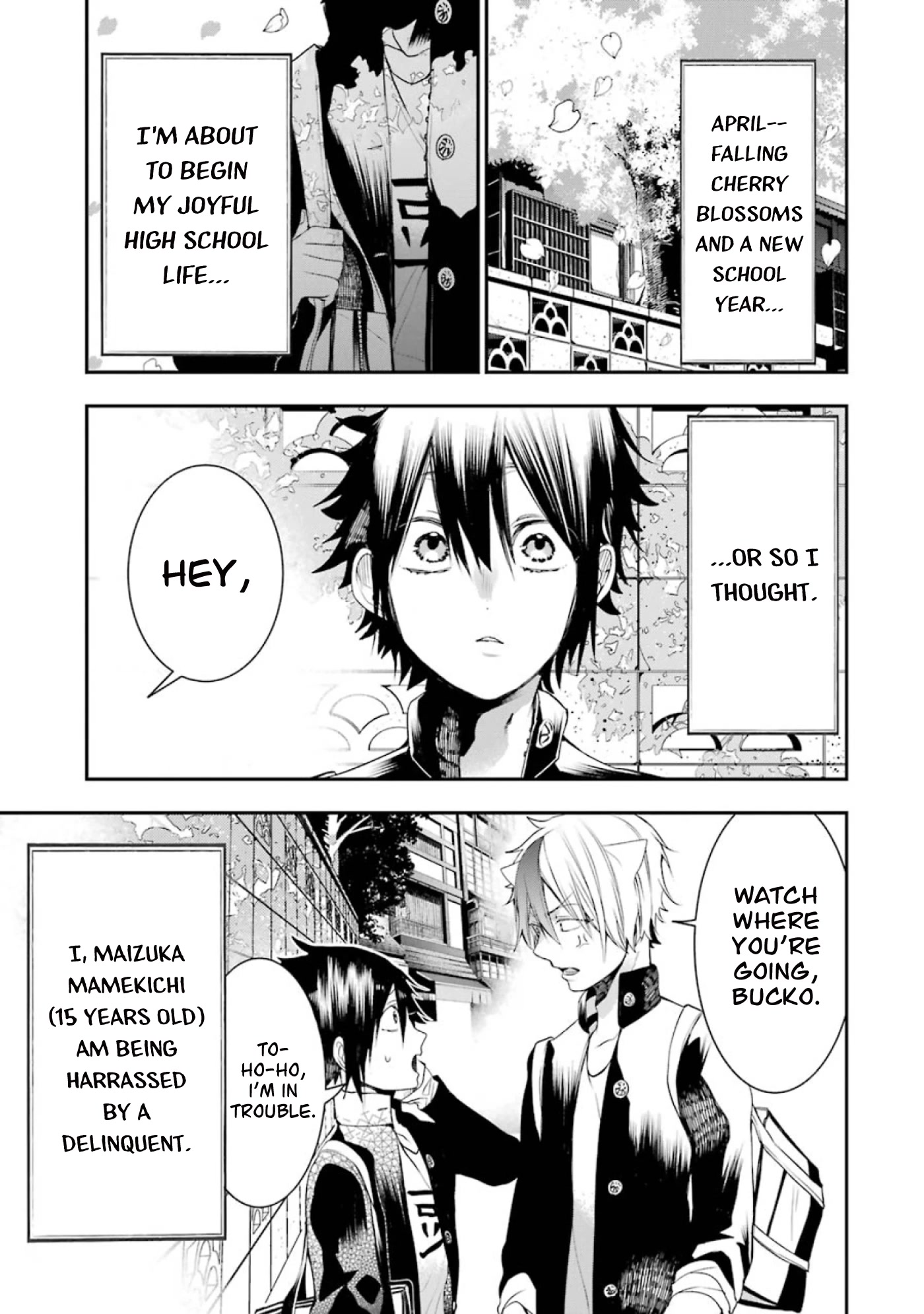 Youkai Gakkou no Seito Hajimemashita! Chapter 1 page 4 - Chapter 1: Entrance Ceremony! Hyakki Academy!