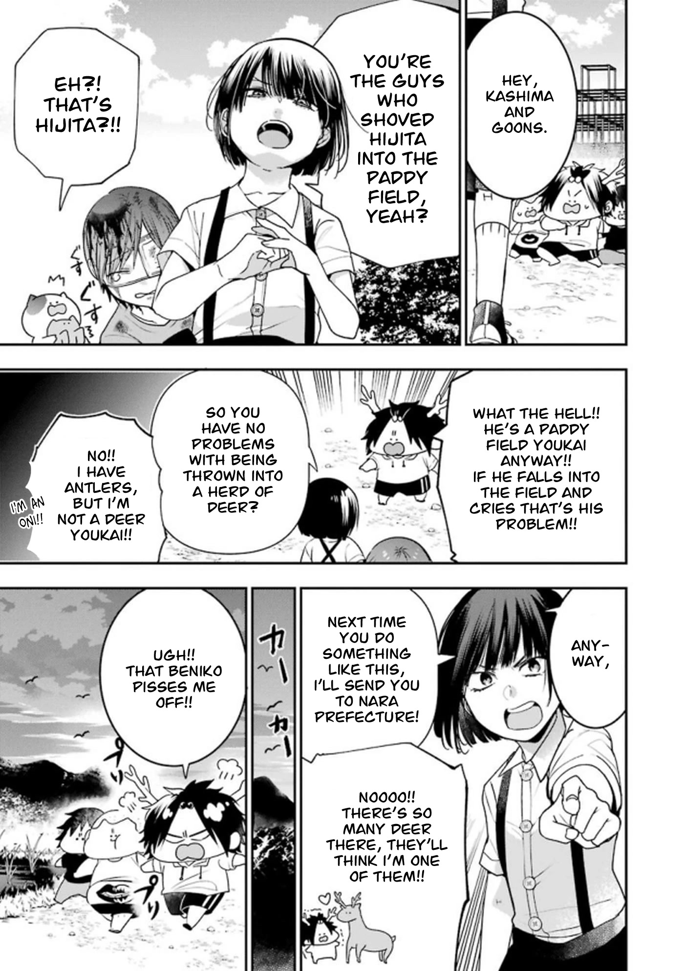 Youkai Gakkou no Seito Hajimemashita! Chapter 13 page 3 - Chapter 13: Beniko-chan's Childhood Friend (Part 2)