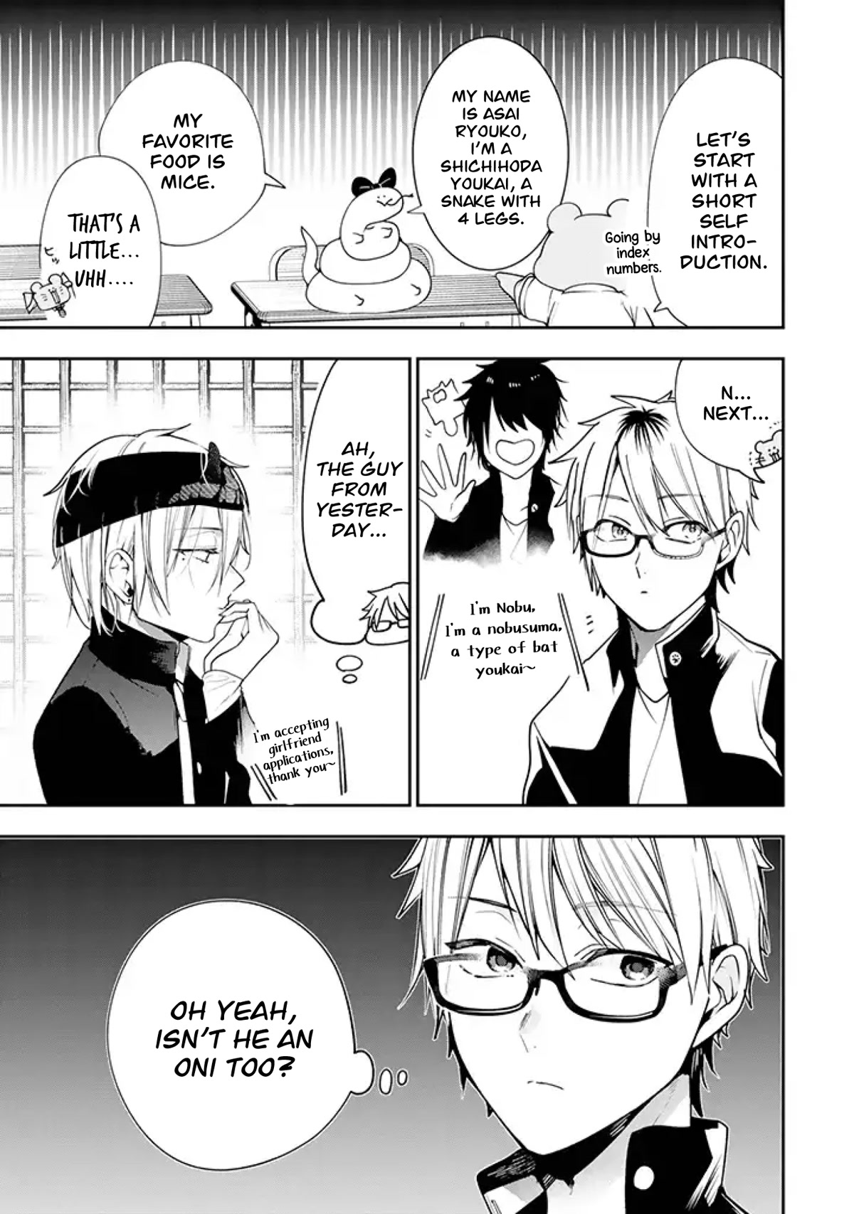 Youkai Gakkou no Seito Hajimemashita! Chapter 19 page 5 - Chapter 19: Izuna and Rintarou (Part 3)