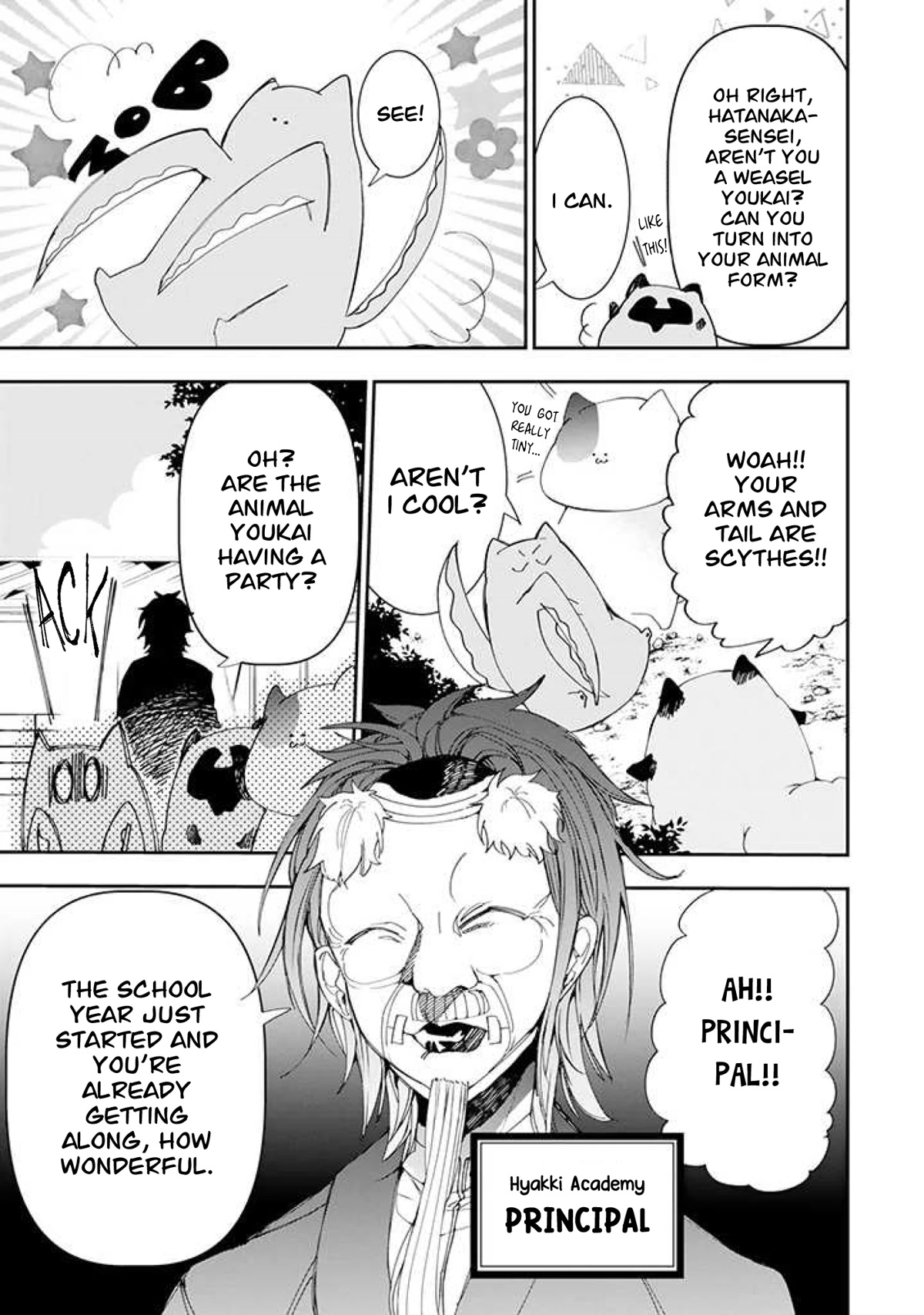 Youkai Gakkou no Seito Hajimemashita! Chapter 2 page 13 - Chapter 2: Hatanaka-sensei is a serious teacher?!