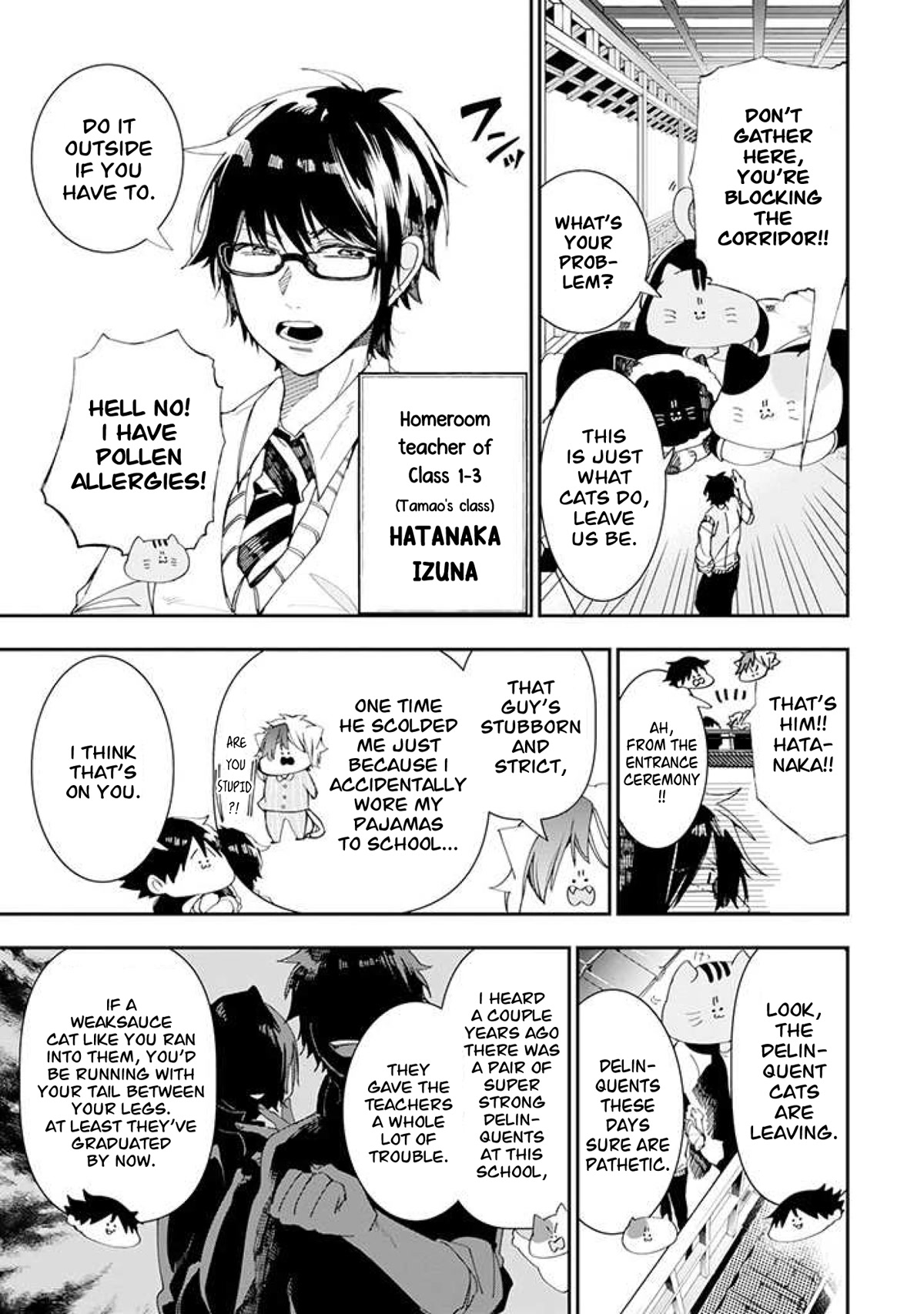 Youkai Gakkou no Seito Hajimemashita! Chapter 2 page 3 - Chapter 2: Hatanaka-sensei is a serious teacher?!