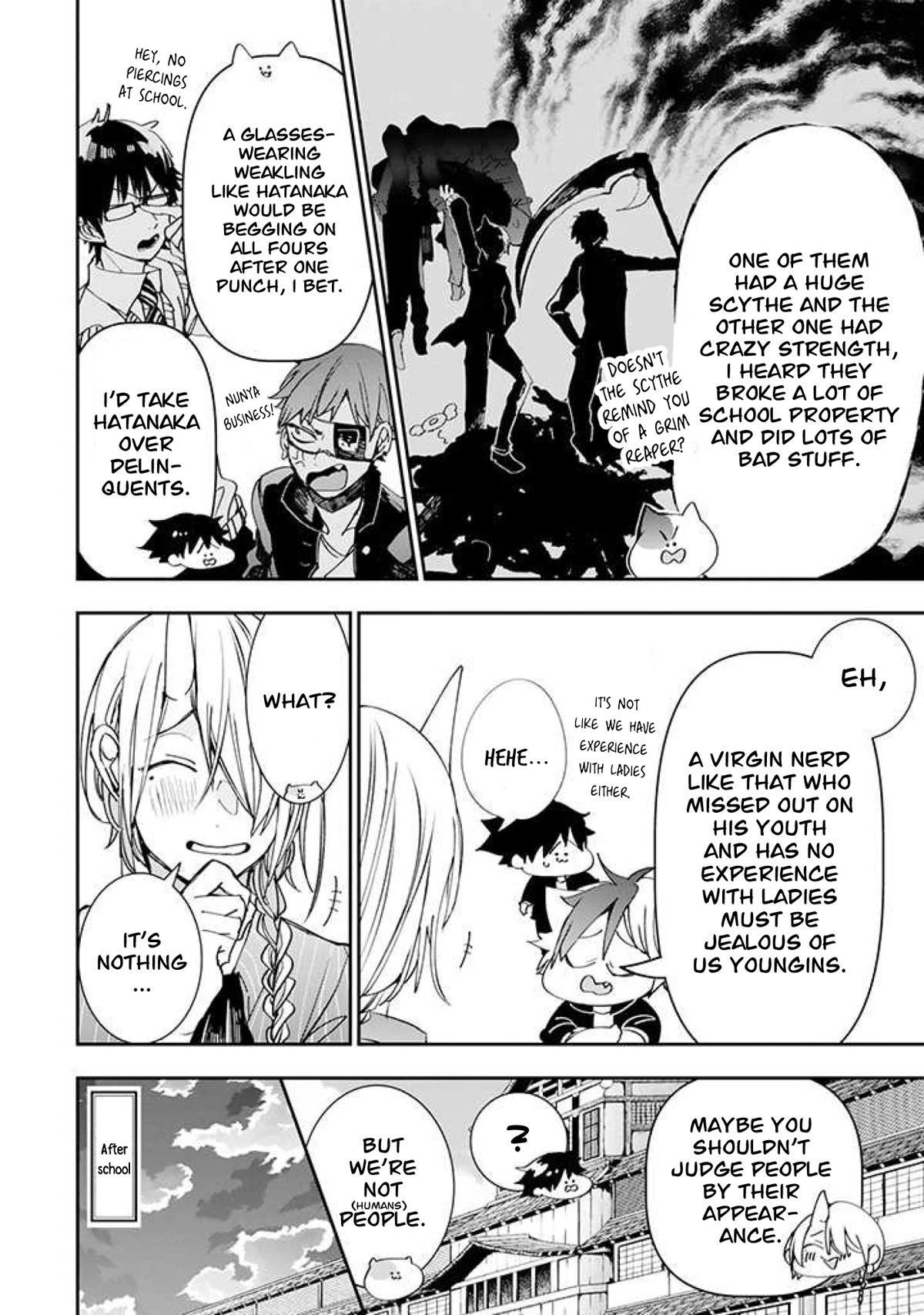 Youkai Gakkou no Seito Hajimemashita! Chapter 2 page 4 - Chapter 2: Hatanaka-sensei is a serious teacher?!