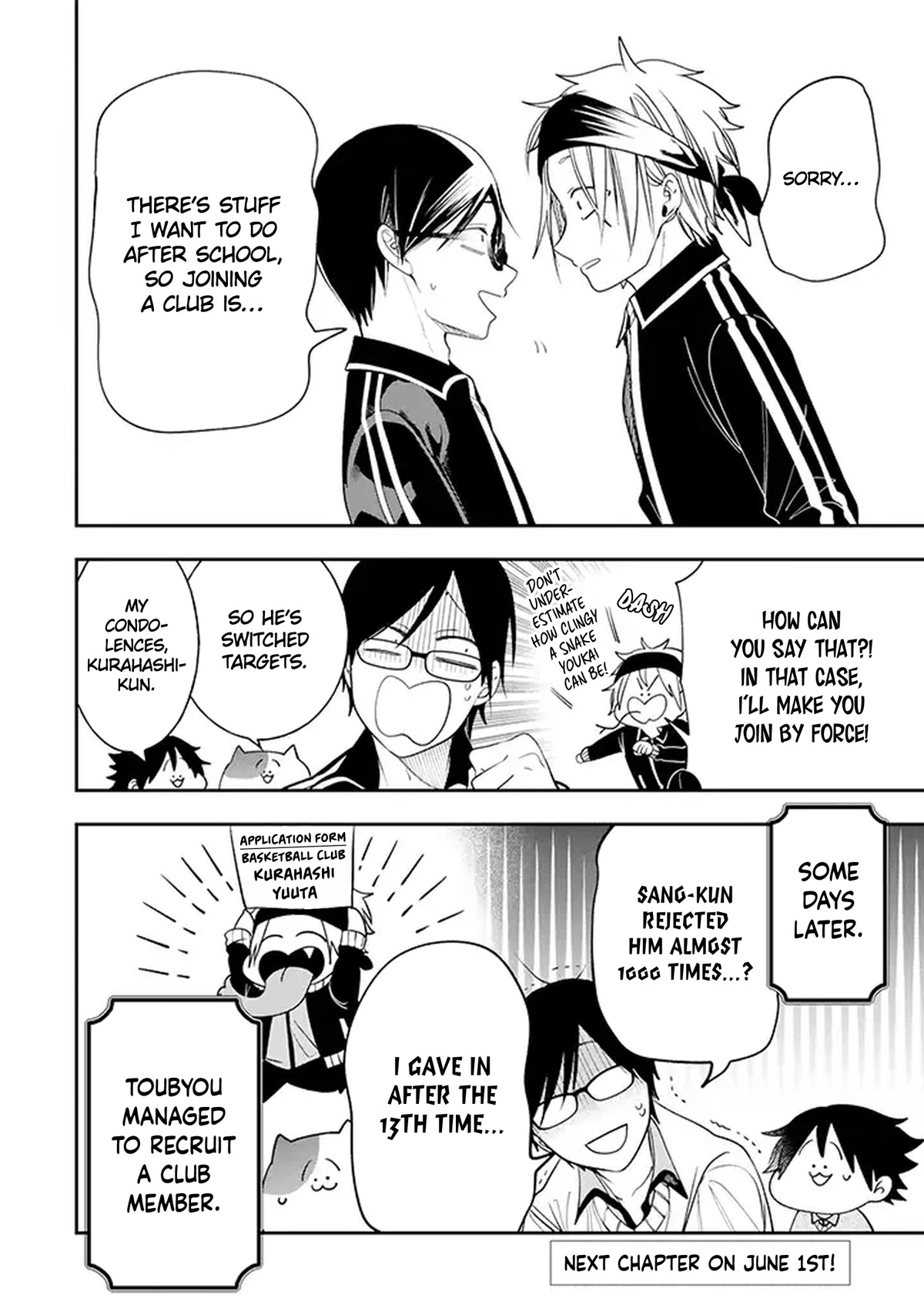 Youkai Gakkou no Seito Hajimemashita! Chapter 32 page 12 - Chapter 32: The Basketball Club's Recruitment Efforts