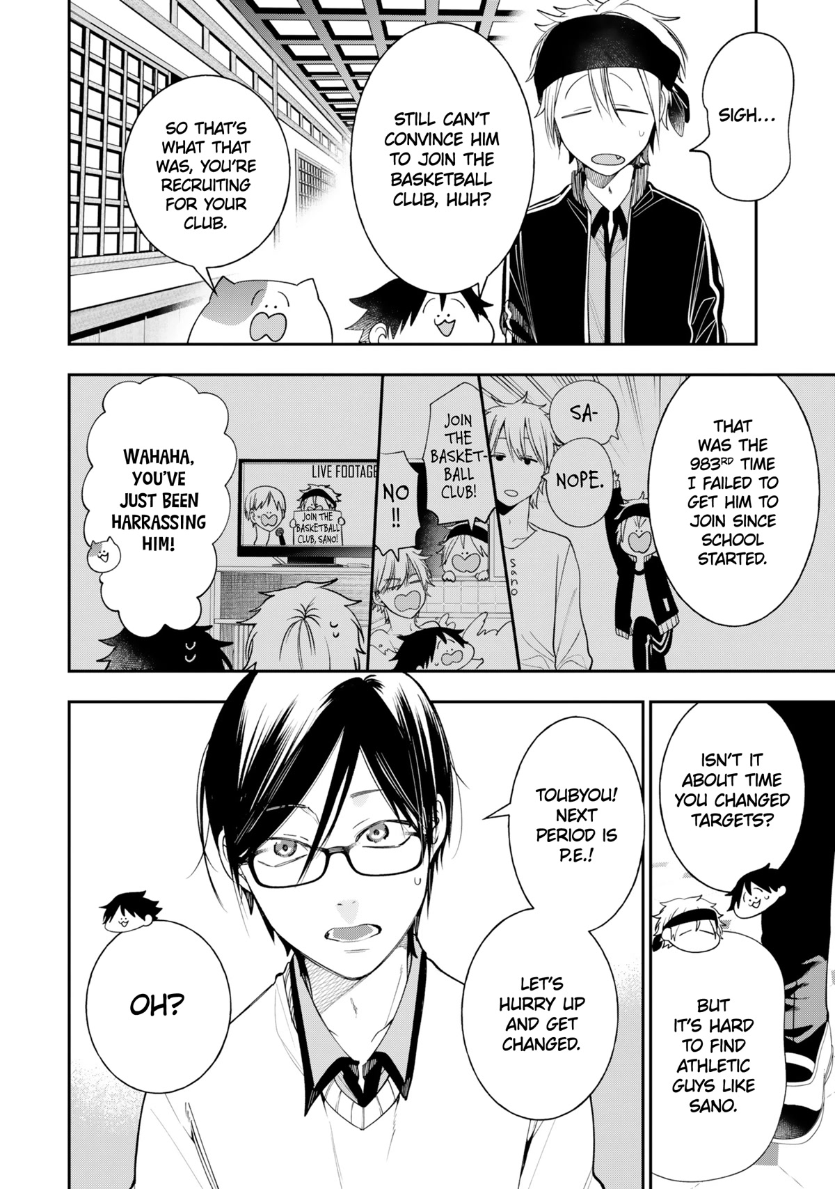 Youkai Gakkou no Seito Hajimemashita! Chapter 32 page 2 - Chapter 32: The Basketball Club's Recruitment Efforts