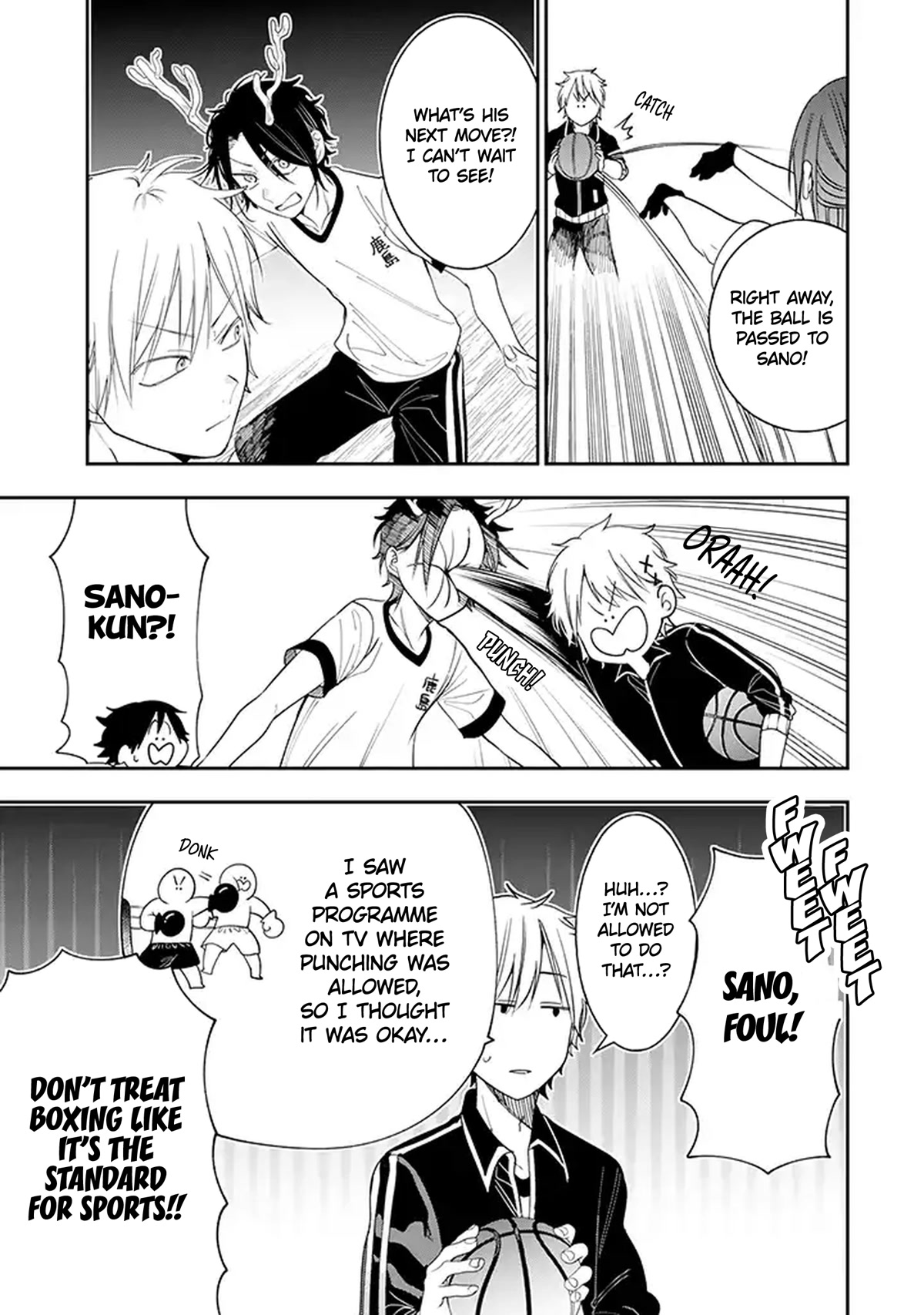 Youkai Gakkou no Seito Hajimemashita! Chapter 32 page 5 - Chapter 32: The Basketball Club's Recruitment Efforts