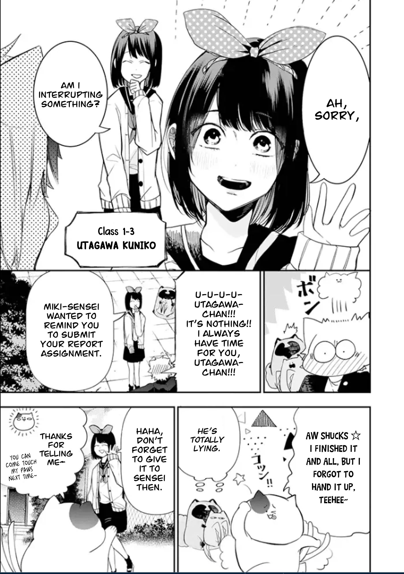 Youkai Gakkou no Seito Hajimemashita! Chapter 5 page 3 - Chapter 5: Honor Student Nyuudou-kun (Part 1)