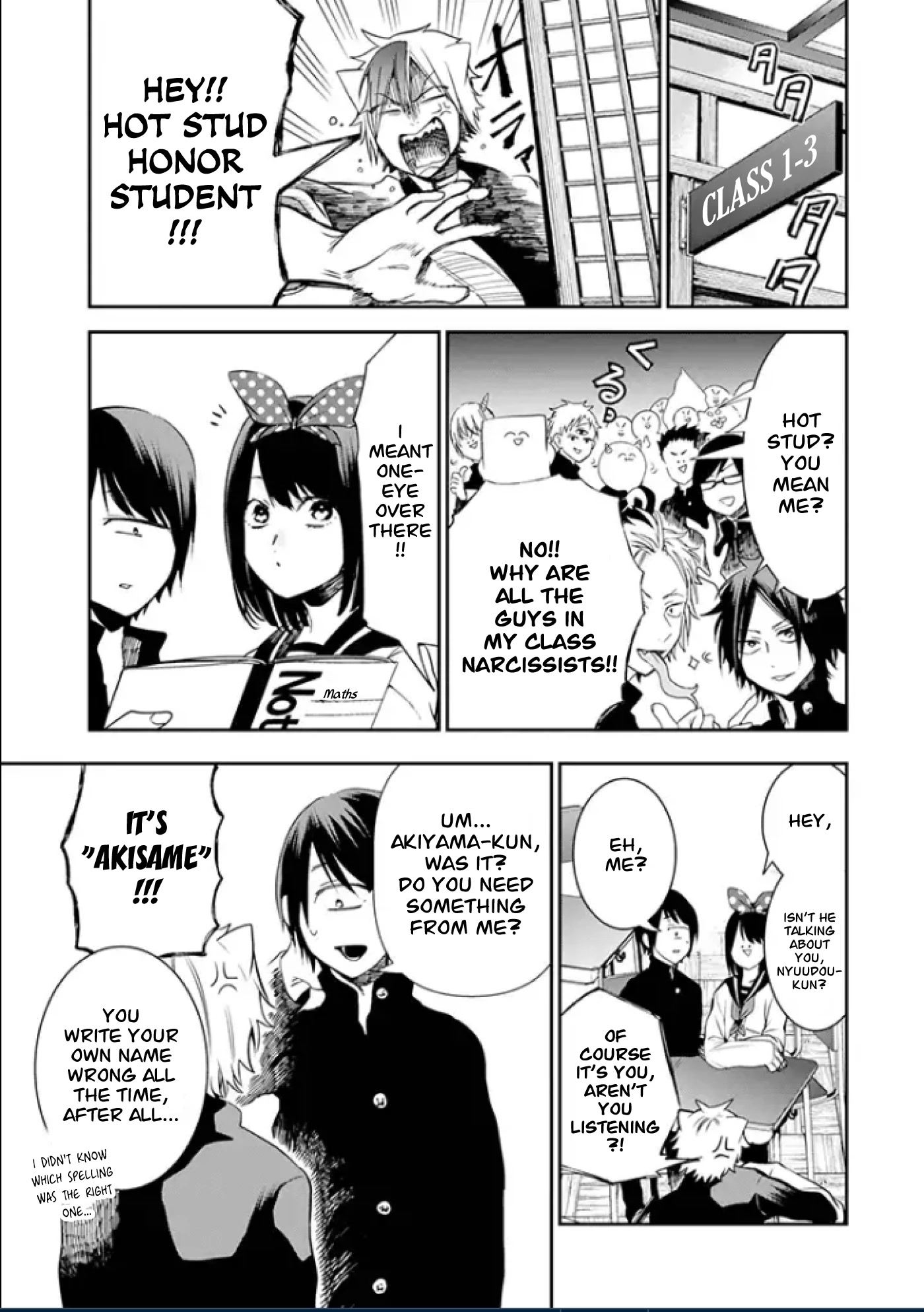 Youkai Gakkou no Seito Hajimemashita! Chapter 5 page 9 - Chapter 5: Honor Student Nyuudou-kun (Part 1)