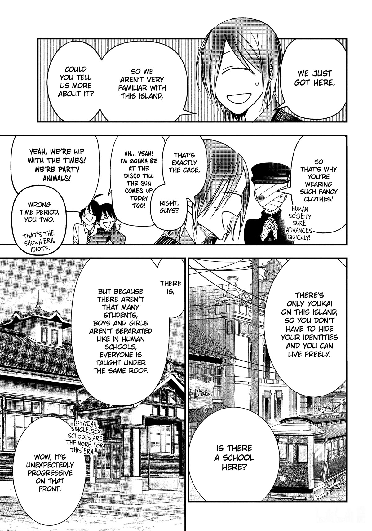 Youkai Gakkou no Sensei Hajimemashita! Chapter 103 page 7 - Chapter 103: Meiji Romance (Part 2)