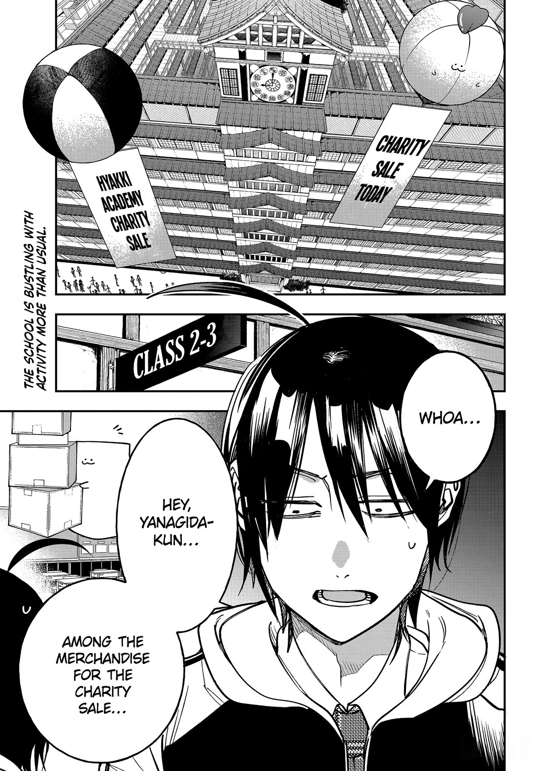 Youkai Gakkou no Sensei Hajimemashita! Chapter 121 page 3 - Chapter 121: Hyakki Academy Charity Sale