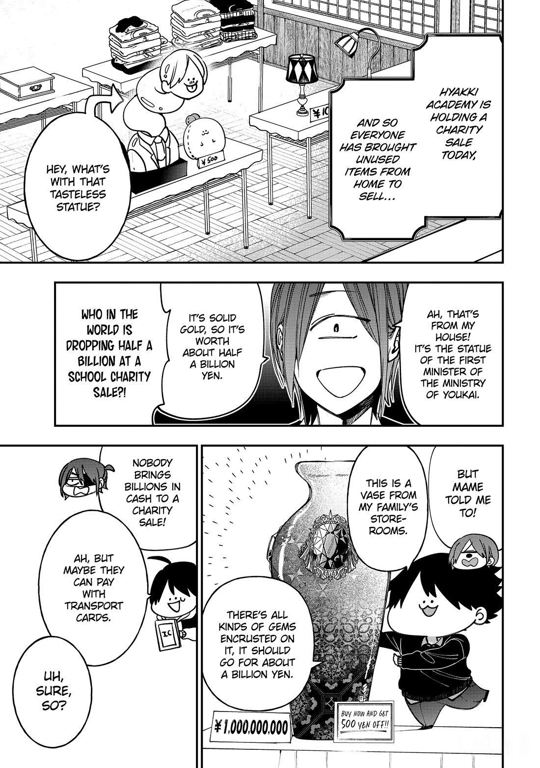 Youkai Gakkou no Sensei Hajimemashita! Chapter 121 page 5 - Chapter 121: Hyakki Academy Charity Sale