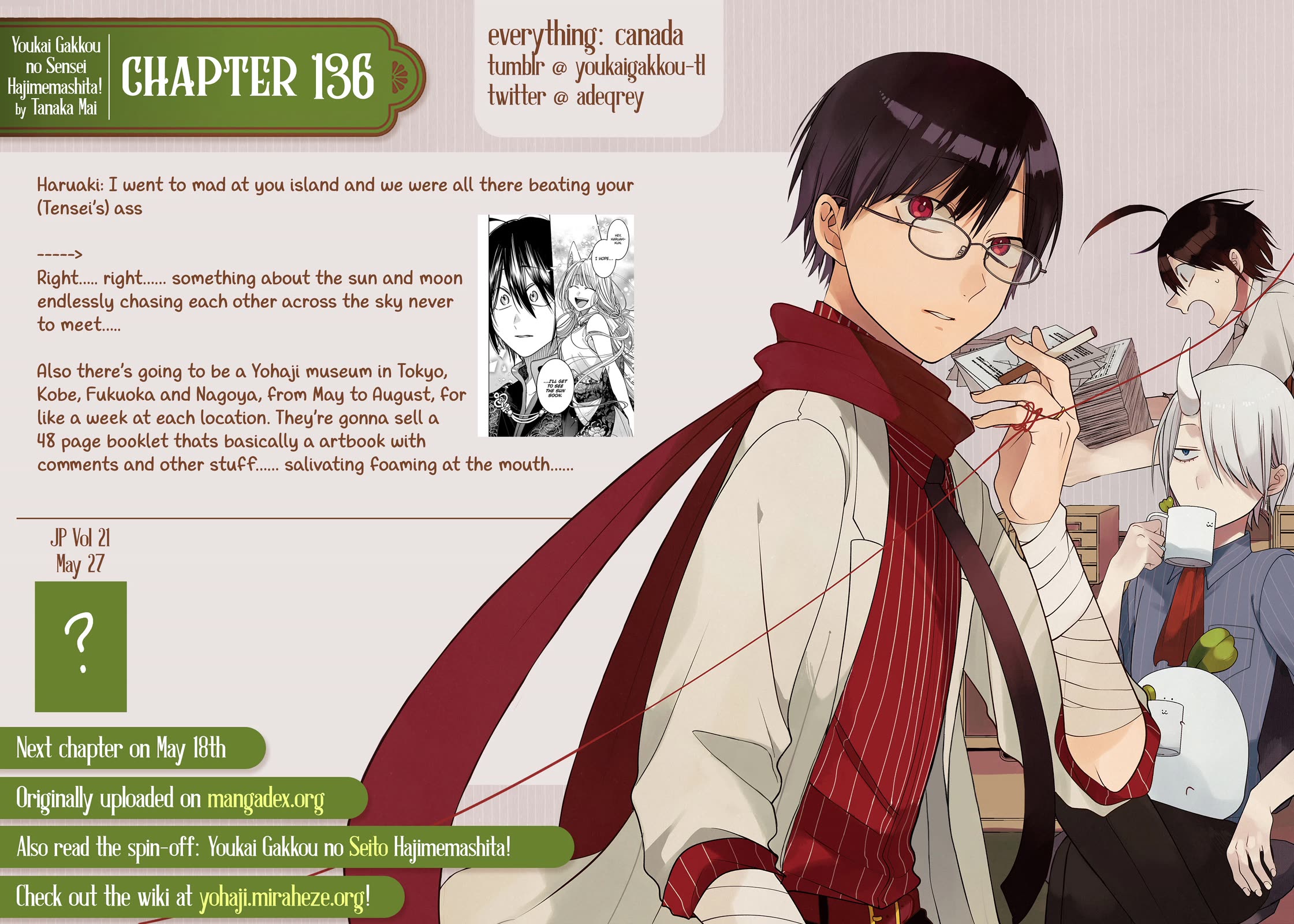Youkai Gakkou no Sensei Hajimemashita! Chapter 136 page 35 - Chapter 136: Fox Town Samsara (Part 11)