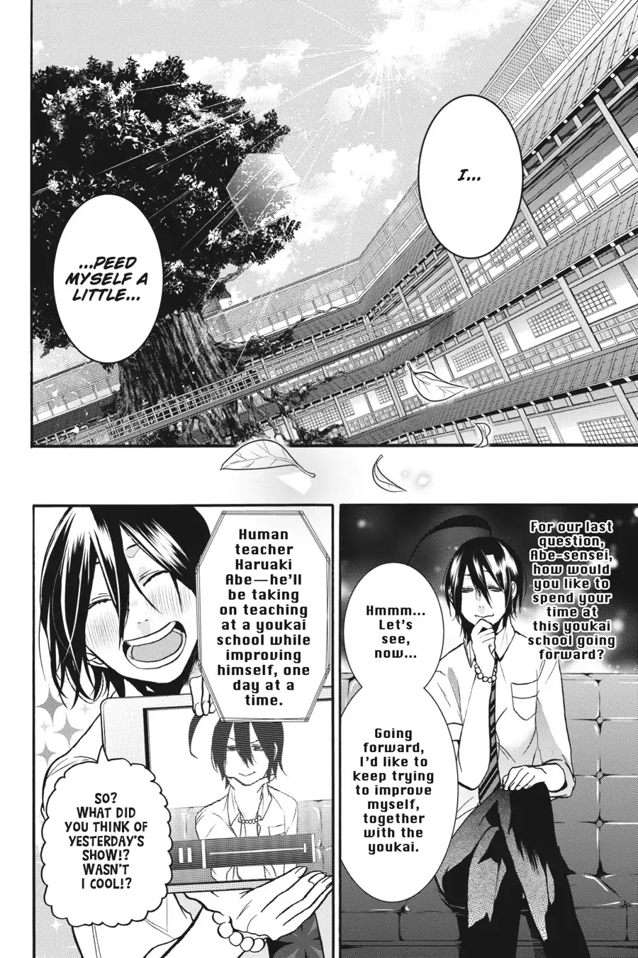 Youkai Gakkou no Sensei Hajimemashita! Chapter 17 page 25 - Chapter 17: An Interview with Haruaki!? Here Comes Youkai TV!