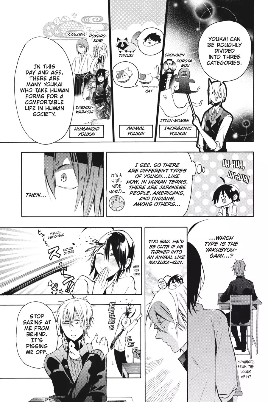 Youkai Gakkou no Sensei Hajimemashita! Chapter 4 page 13 - Chapter 4: Mass Mayhem! Youkai Studies with Miki-sensei!!
