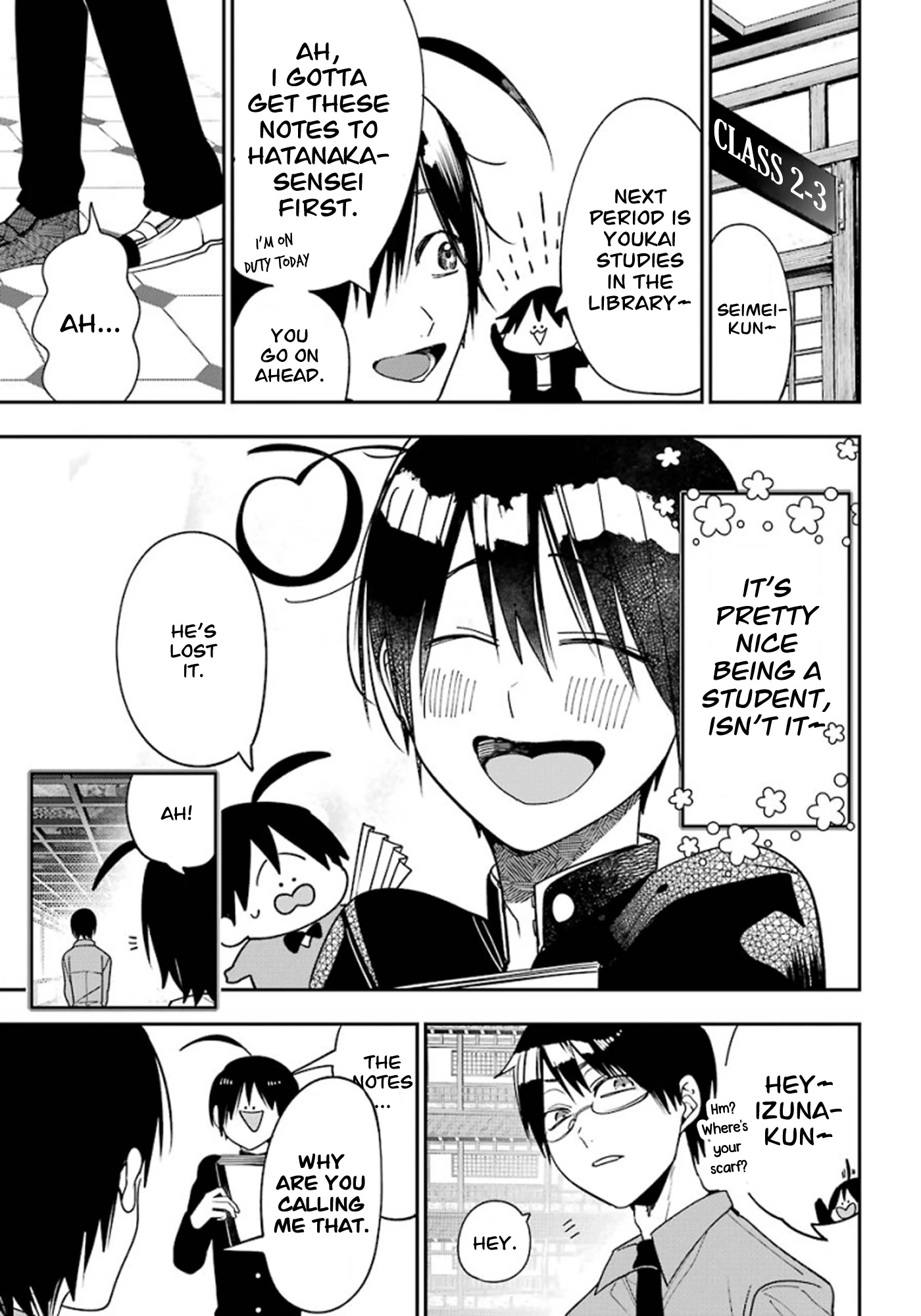 Youkai Gakkou no Sensei Hajimemashita! Chapter 79 page 15 - Chapter 79: Seimei-kun the New Student at Ghoul School?! (Part 1)