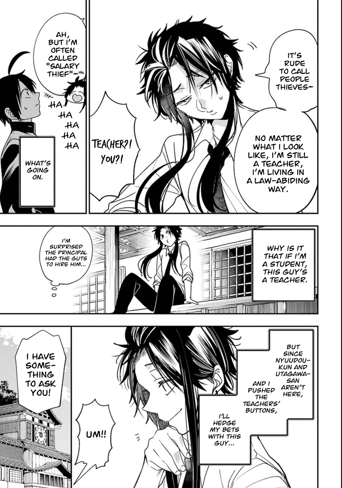 Youkai Gakkou no Sensei Hajimemashita! Chapter 80 page 6 - Chapter 80: Seimei-kun the New Student at Ghoul School?! (Part 2)