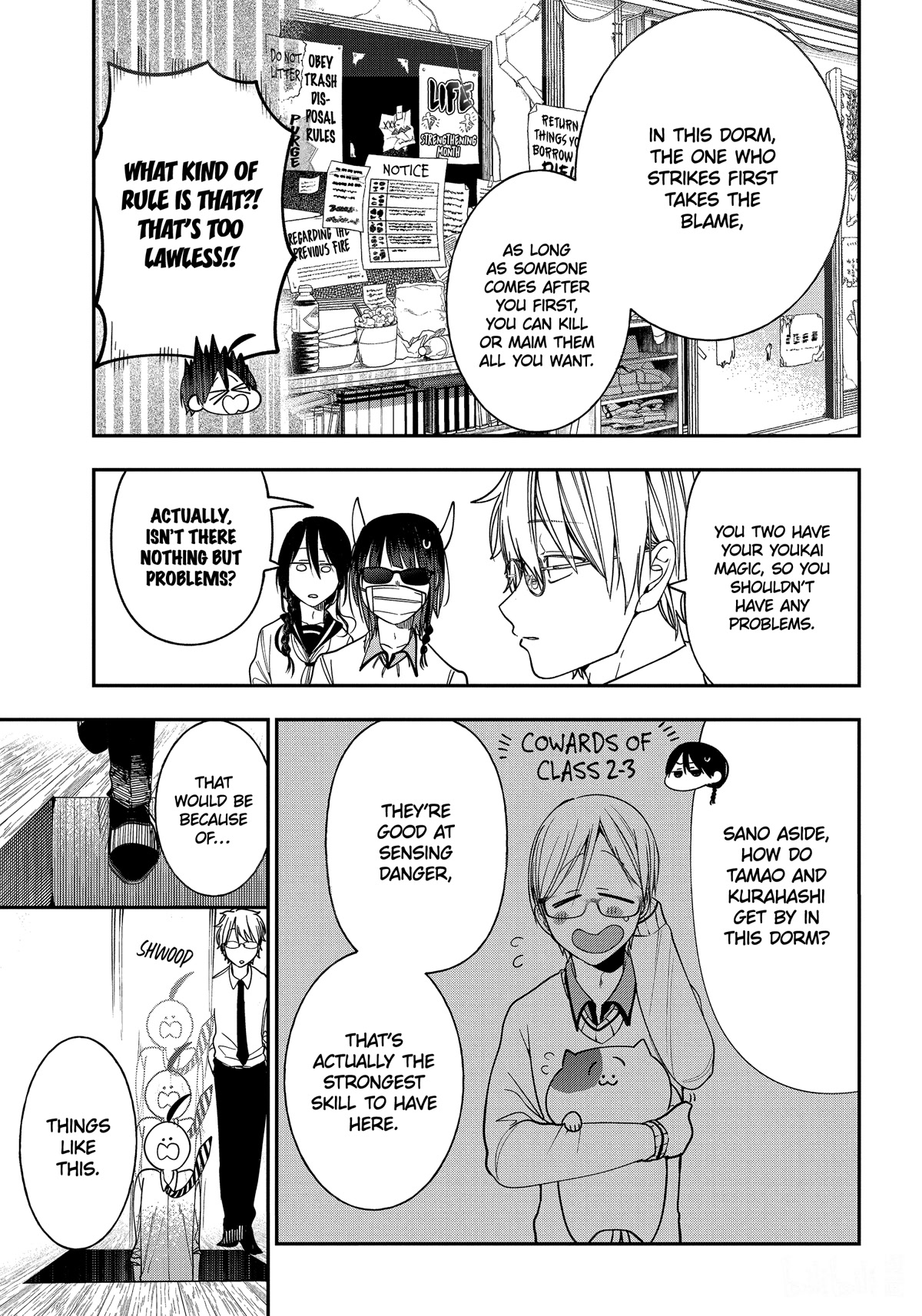 Youkai Gakkou no Sensei Hajimemashita! Chapter 99 page 11 - Chapter 99: A Peek Inside the Boys' Dorm