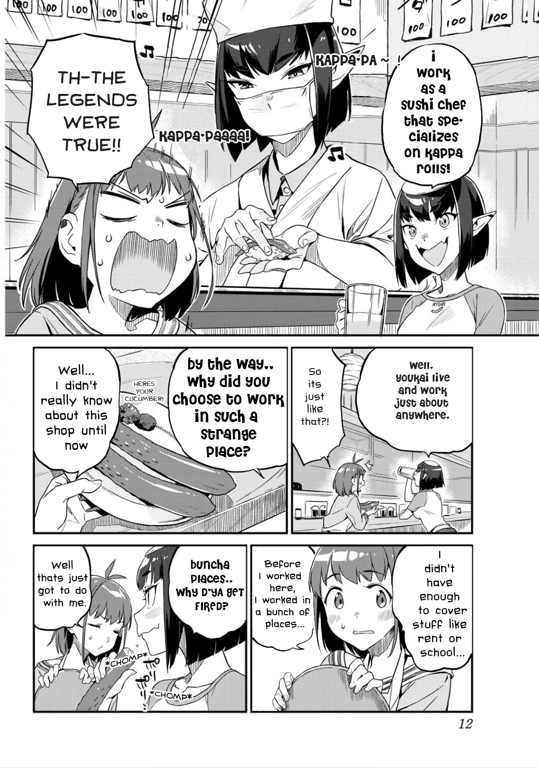 Youkai Izakaya Nonbereke Chapter 1 page 12 - Chapter 1: CUP ONE : First day of work!