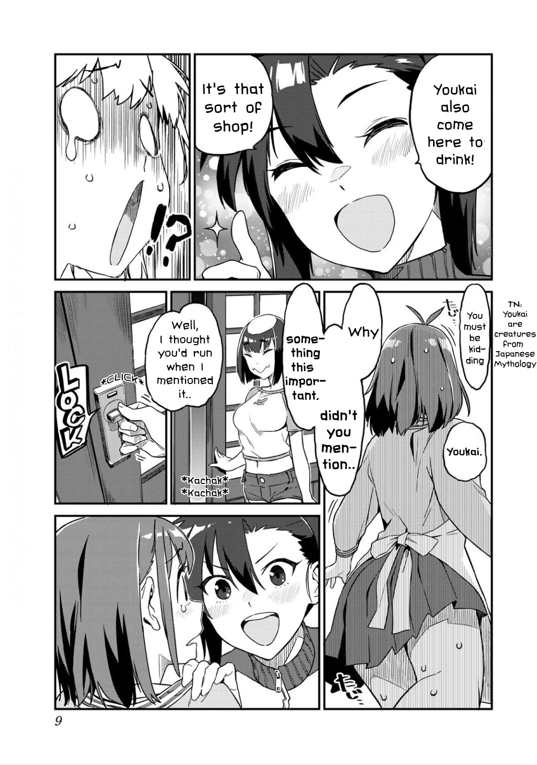 Youkai Izakaya Nonbereke Chapter 1 page 9 - Chapter 1: CUP ONE : First day of work!