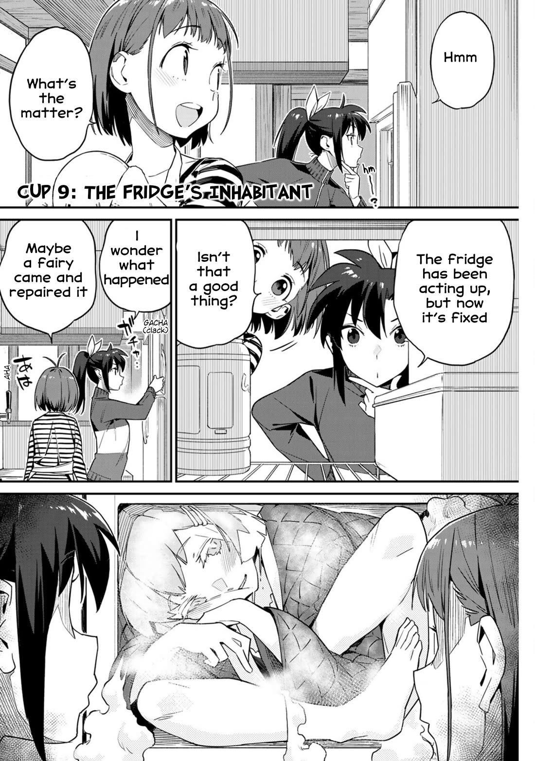 Youkai Izakaya Nonbereke Chapter 9 page 1 - Chapter 9: CUP 9: The Inhabitant of the Fridge