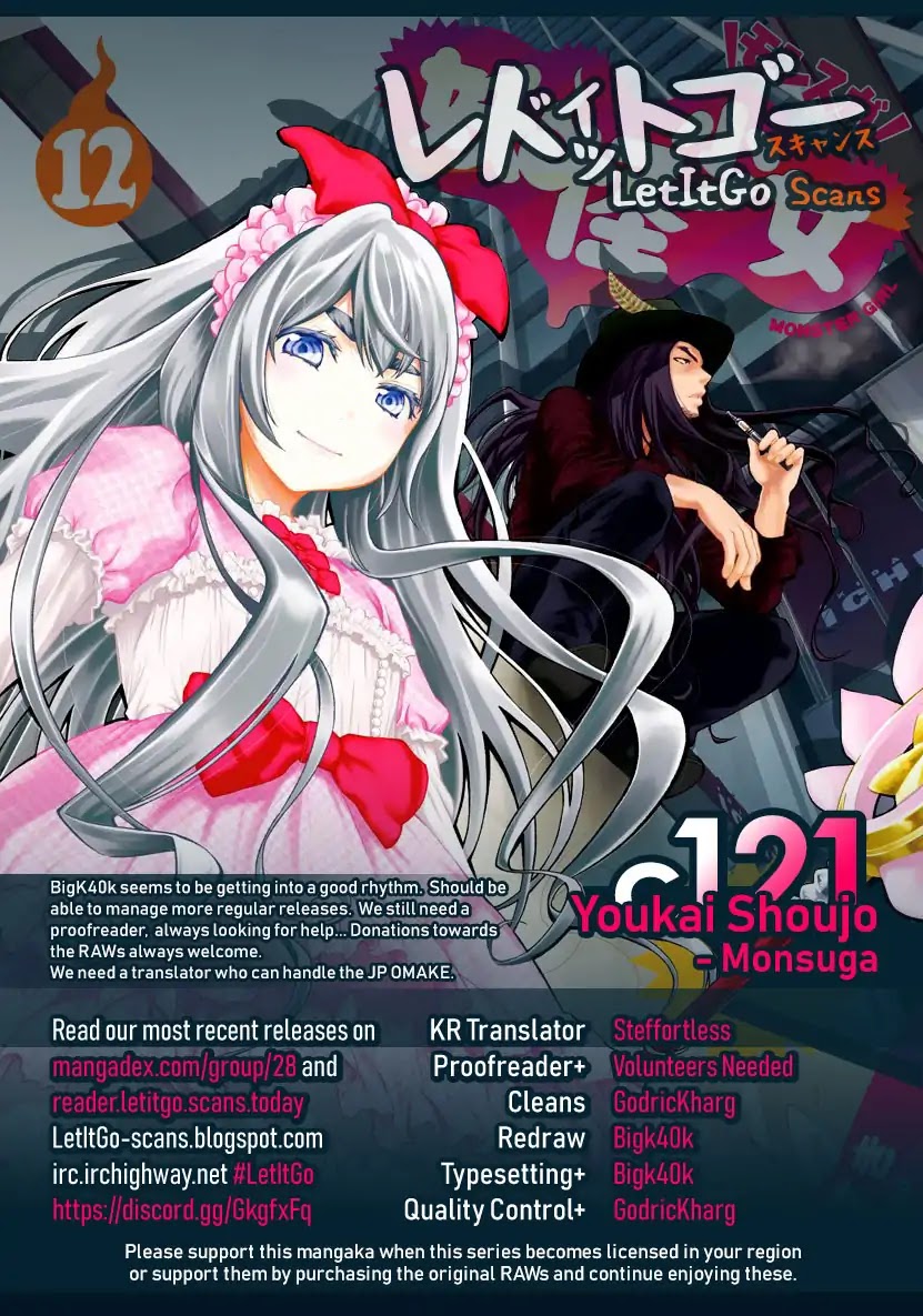 Youkai Shoujo - Monsuga Chapter 121 page 1 - Chapter 121: Patrol your stations!