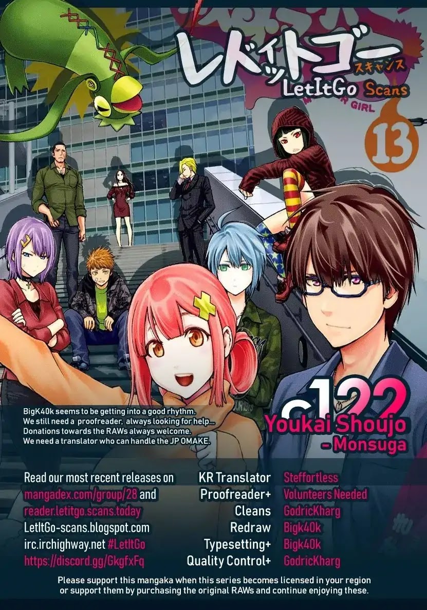 Youkai Shoujo - Monsuga Chapter 122 page 1 - Chapter 122: Attack! Shizuoka Branch!