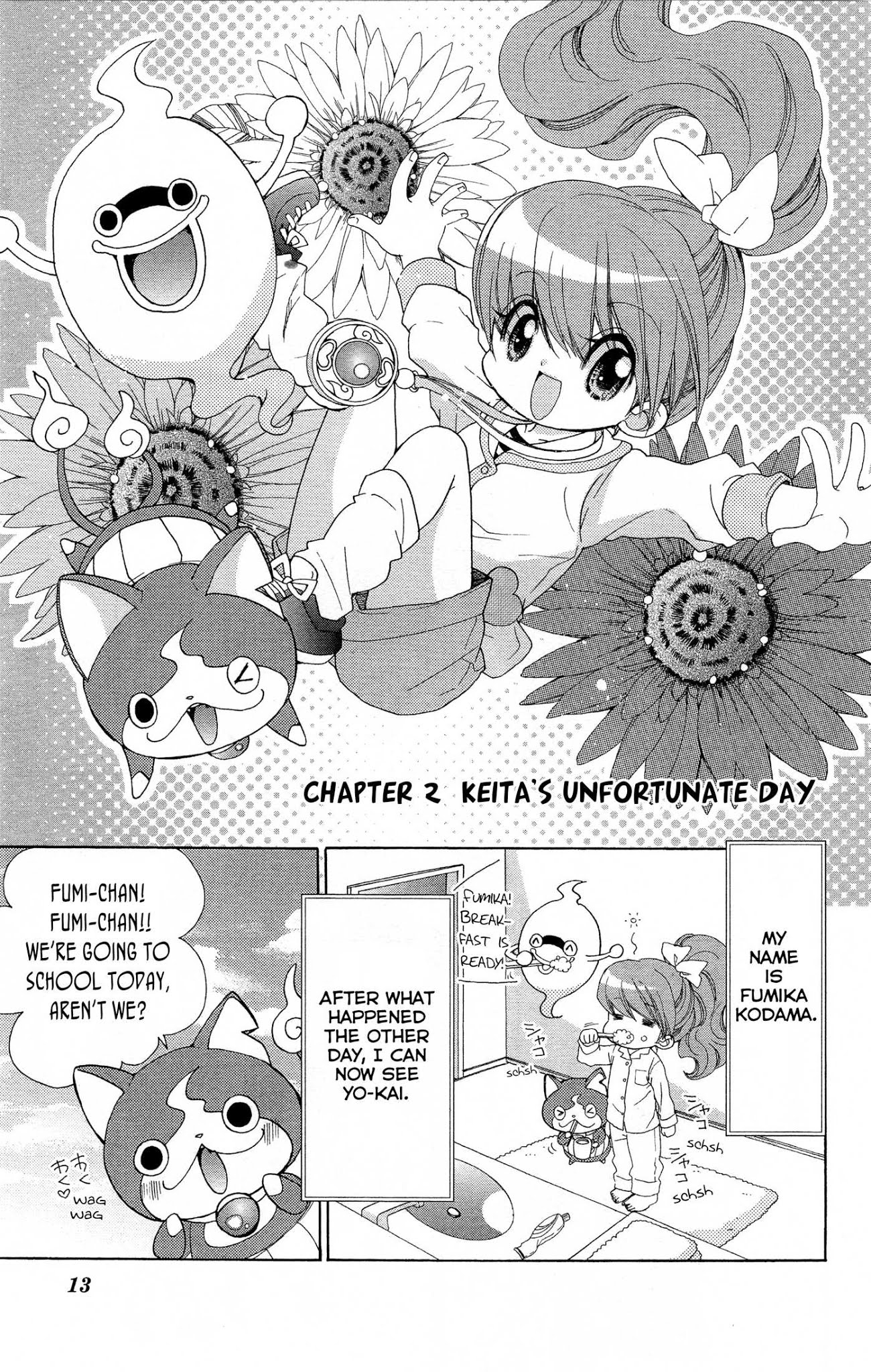 Youkai Watch ~Waku Waku Nyanderful Days~ Chapter 2 page 1 - Chapter 2: Keita's Unfortunate Day