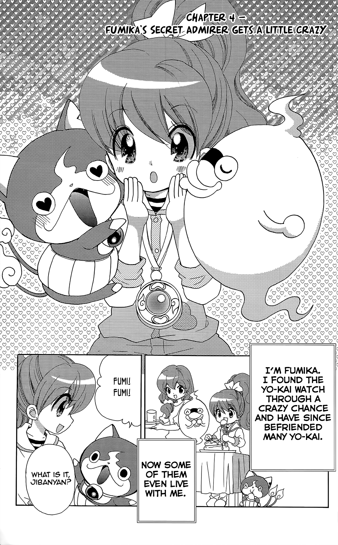 Youkai Watch ~Waku Waku Nyanderful Days~ Chapter 4 page 1 - Chapter 4: Fumika's Secret Admirer Gets a Little Crazy