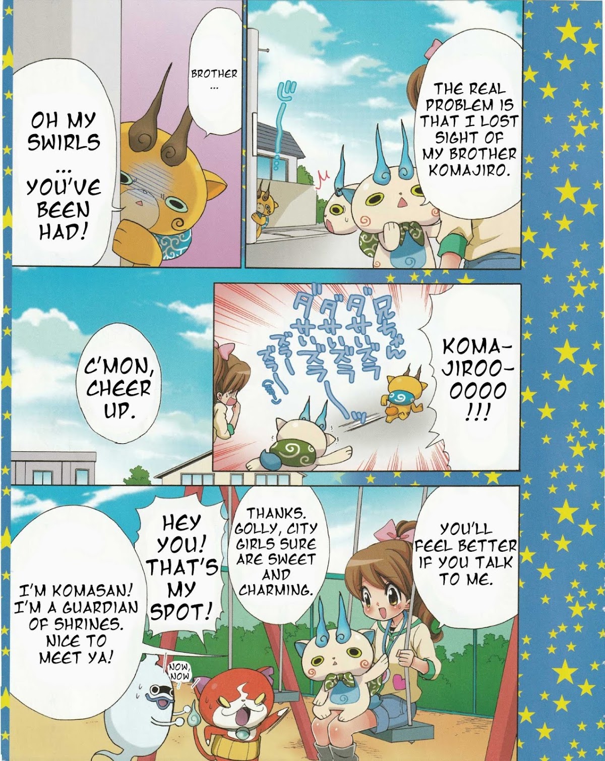 Youkai Watch ~Waku Waku Nyanderful Days~ Chapter 8 page 3 - Chapter 8: Finally, Komasan Enters the Scene