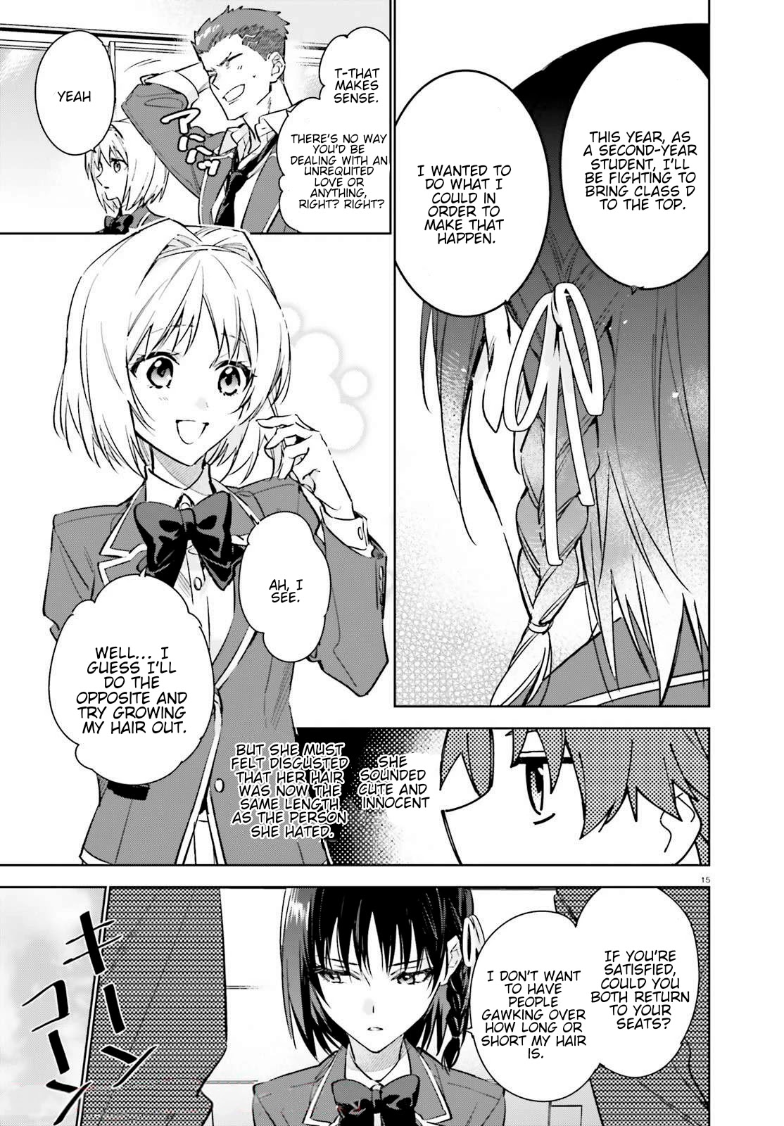 Youkoso Jitsuryoku Shijou Shugi no Kyoushitsu e: 2-nensei-hen Chapter 1 page 14 - Chapter 1: Room 1