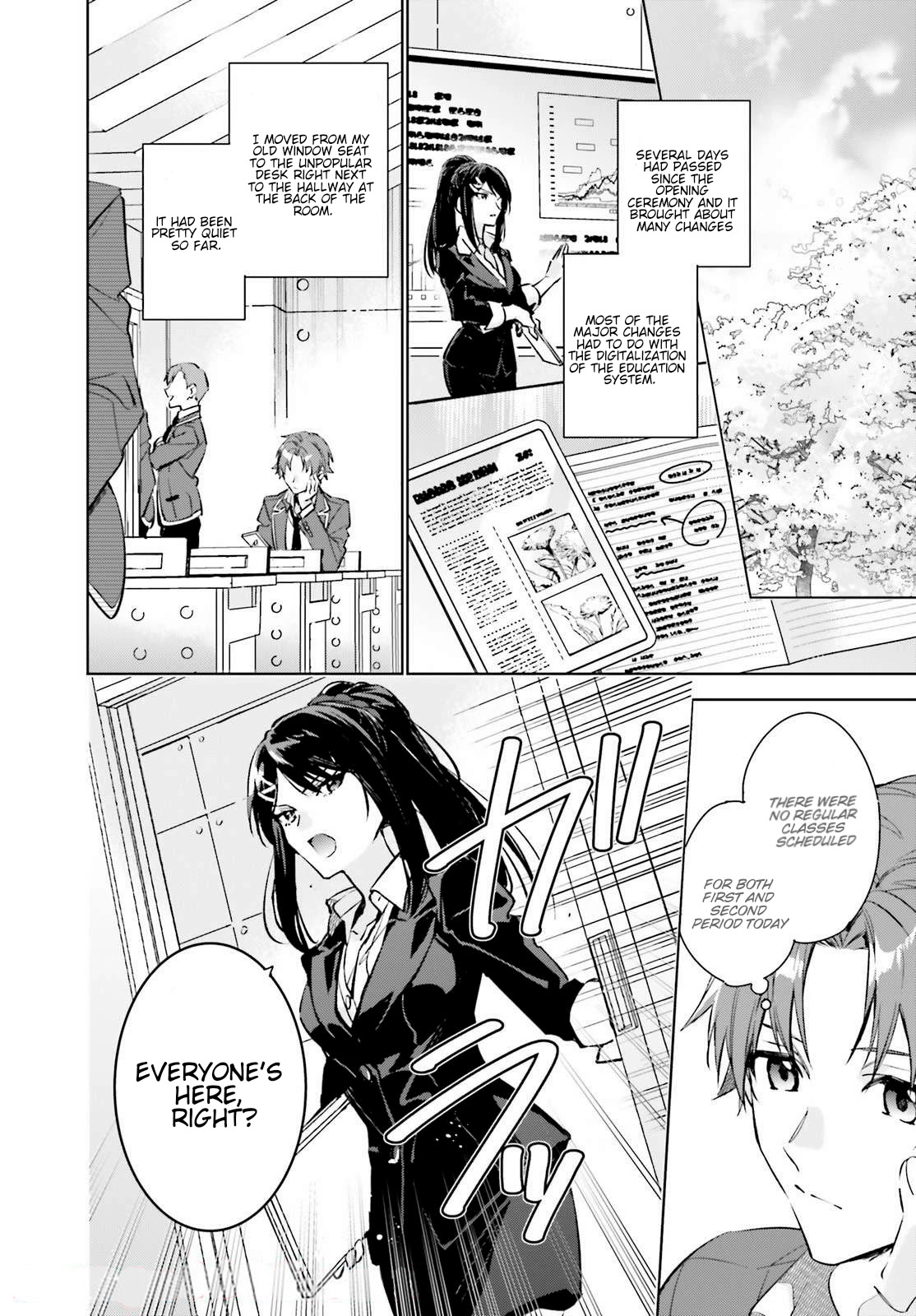 Youkoso Jitsuryoku Shijou Shugi no Kyoushitsu e: 2-nensei-hen Chapter 1 page 15 - Chapter 1: Room 1