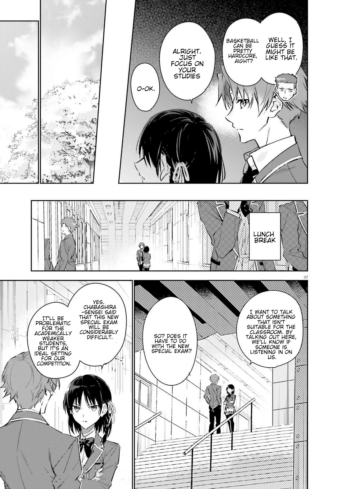 Youkoso Jitsuryoku Shijou Shugi no Kyoushitsu e: 2-nensei-hen Chapter 1 page 36 - Chapter 1: Room 1