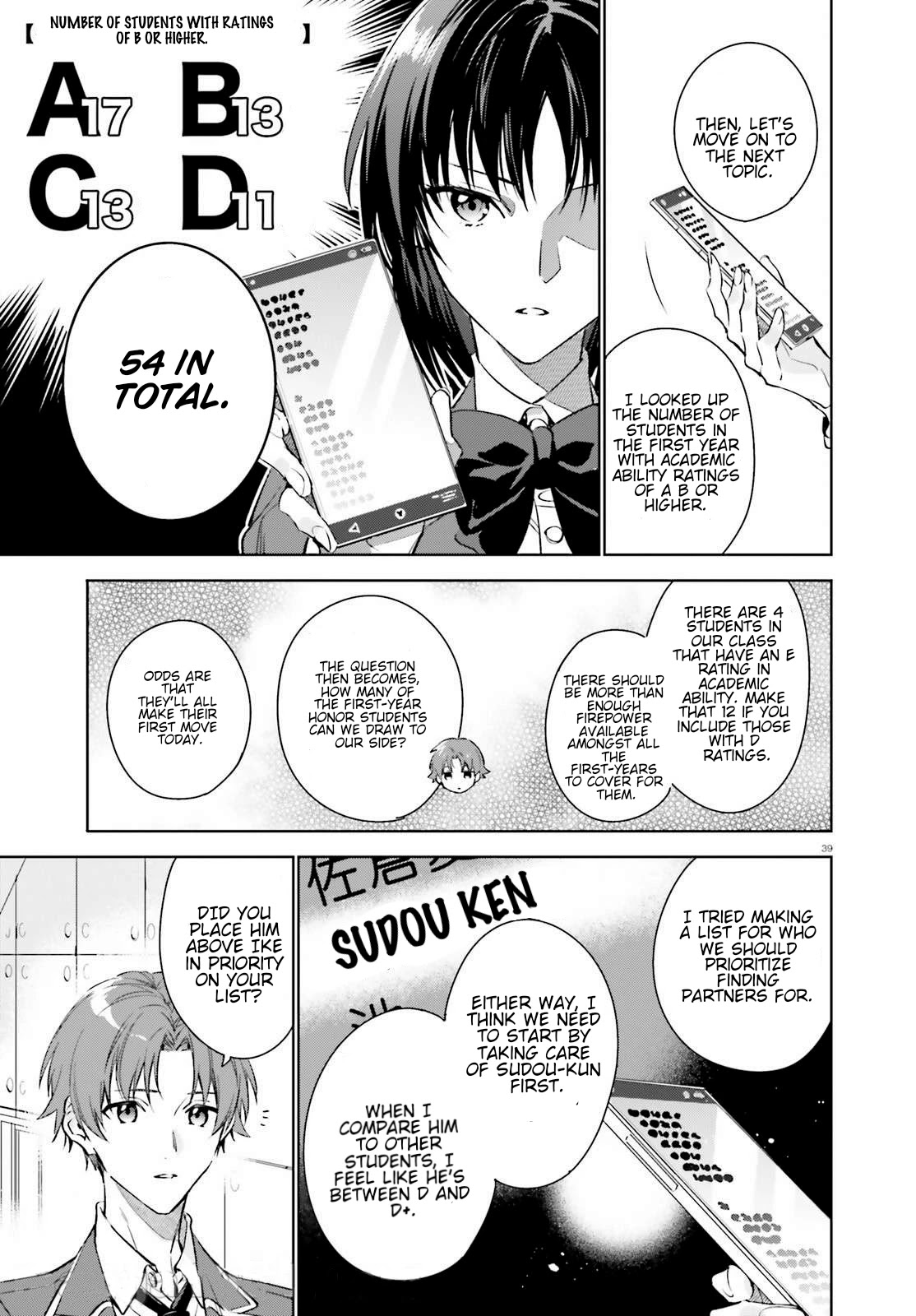 Youkoso Jitsuryoku Shijou Shugi no Kyoushitsu e: 2-nensei-hen Chapter 1 page 38 - Chapter 1: Room 1
