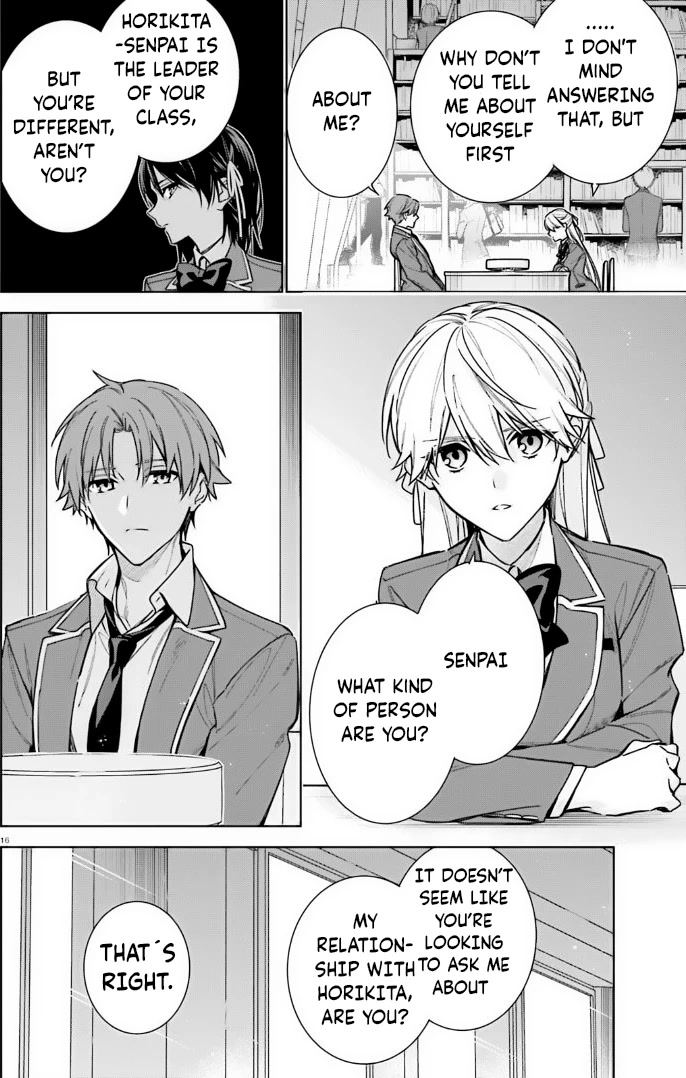 Youkoso Jitsuryoku Shijou Shugi no Kyoushitsu e: 2-nensei-hen Chapter 11 page 16 - Chapter 11: Room 11