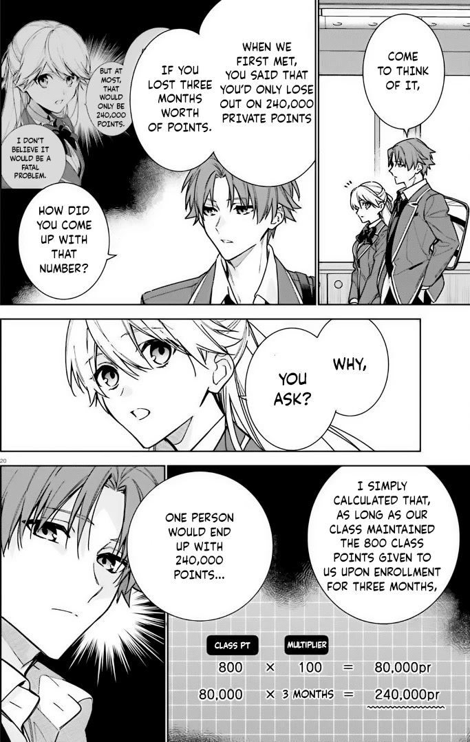 Youkoso Jitsuryoku Shijou Shugi no Kyoushitsu e: 2-nensei-hen Chapter 11 page 20 - Chapter 11: Room 11