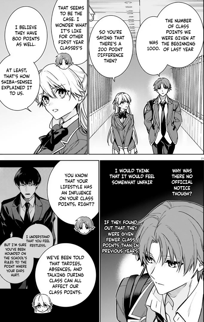 Youkoso Jitsuryoku Shijou Shugi no Kyoushitsu e: 2-nensei-hen Chapter 11 page 21 - Chapter 11: Room 11