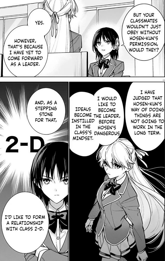 Youkoso Jitsuryoku Shijou Shugi no Kyoushitsu e: 2-nensei-hen Chapter 11 page 3 - Chapter 11: Room 11