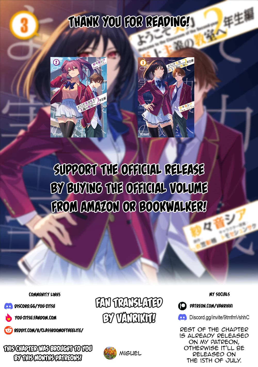 Youkoso Jitsuryoku Shijou Shugi no Kyoushitsu e: 2-nensei-hen Chapter 18 page 15 - Chapter 18: Room 18
