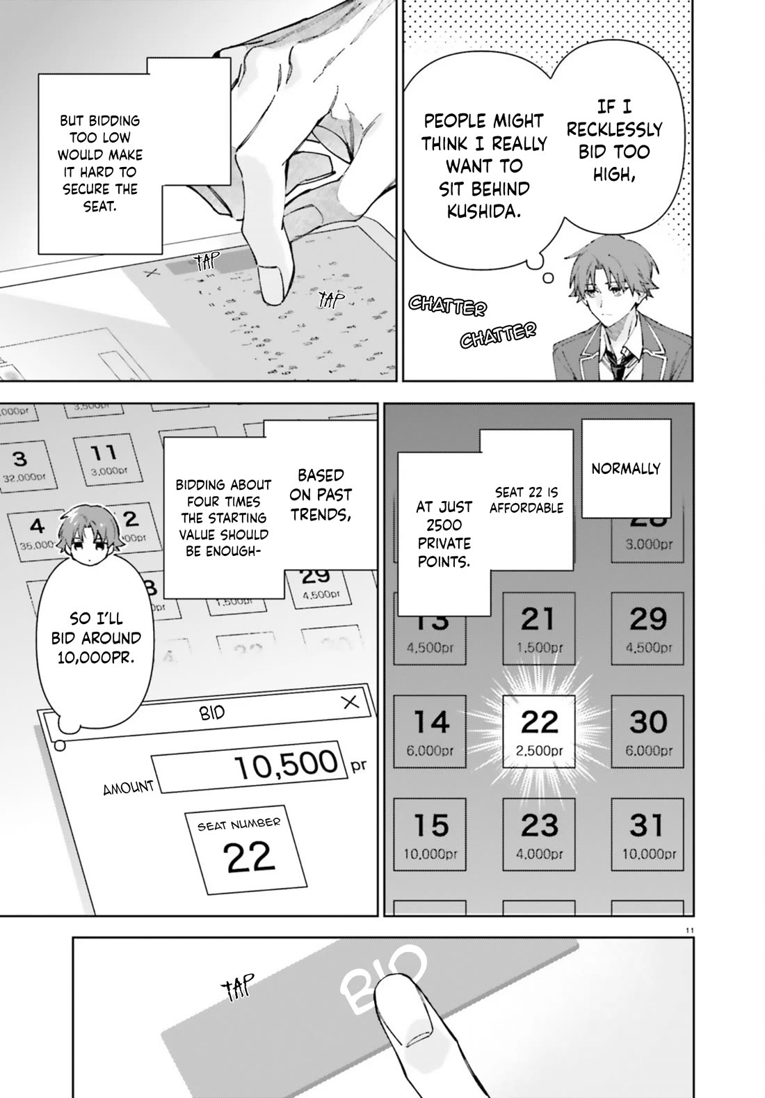 Youkoso Jitsuryoku Shijou Shugi no Kyoushitsu e: 2-nensei-hen Chapter 19.70 page 11 - Chapter 19.70: EX:4-3
