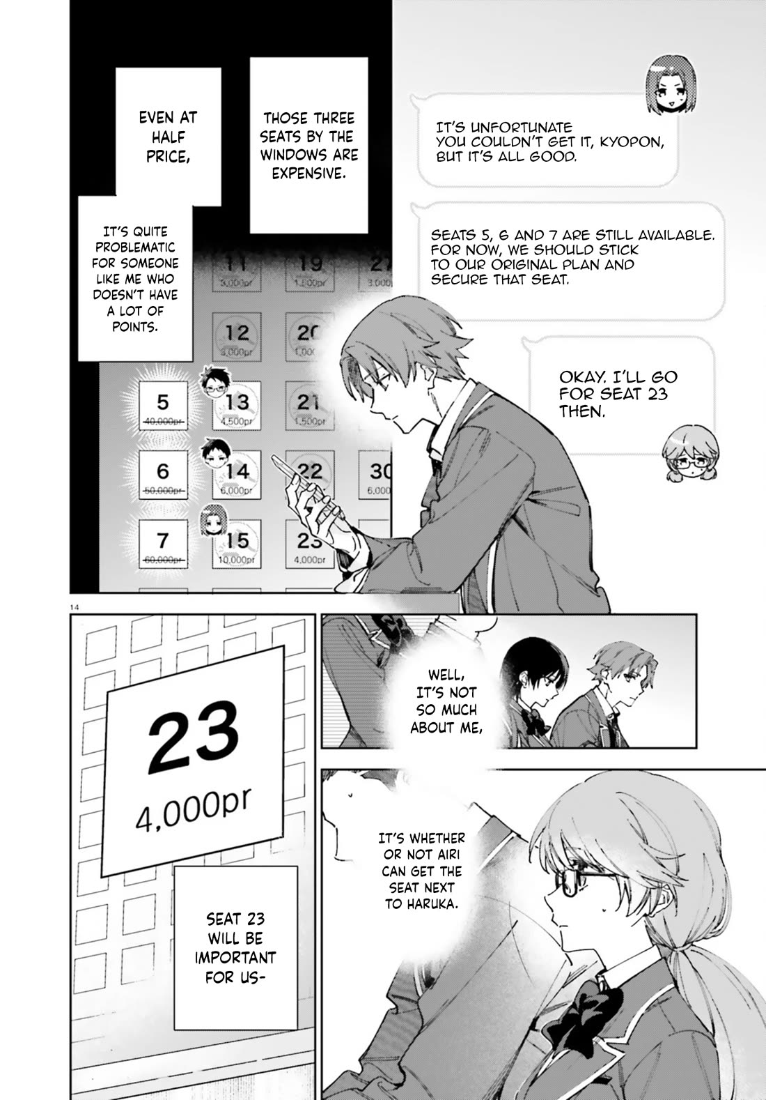 Youkoso Jitsuryoku Shijou Shugi no Kyoushitsu e: 2-nensei-hen Chapter 19.70 page 14 - Chapter 19.70: EX:4-3