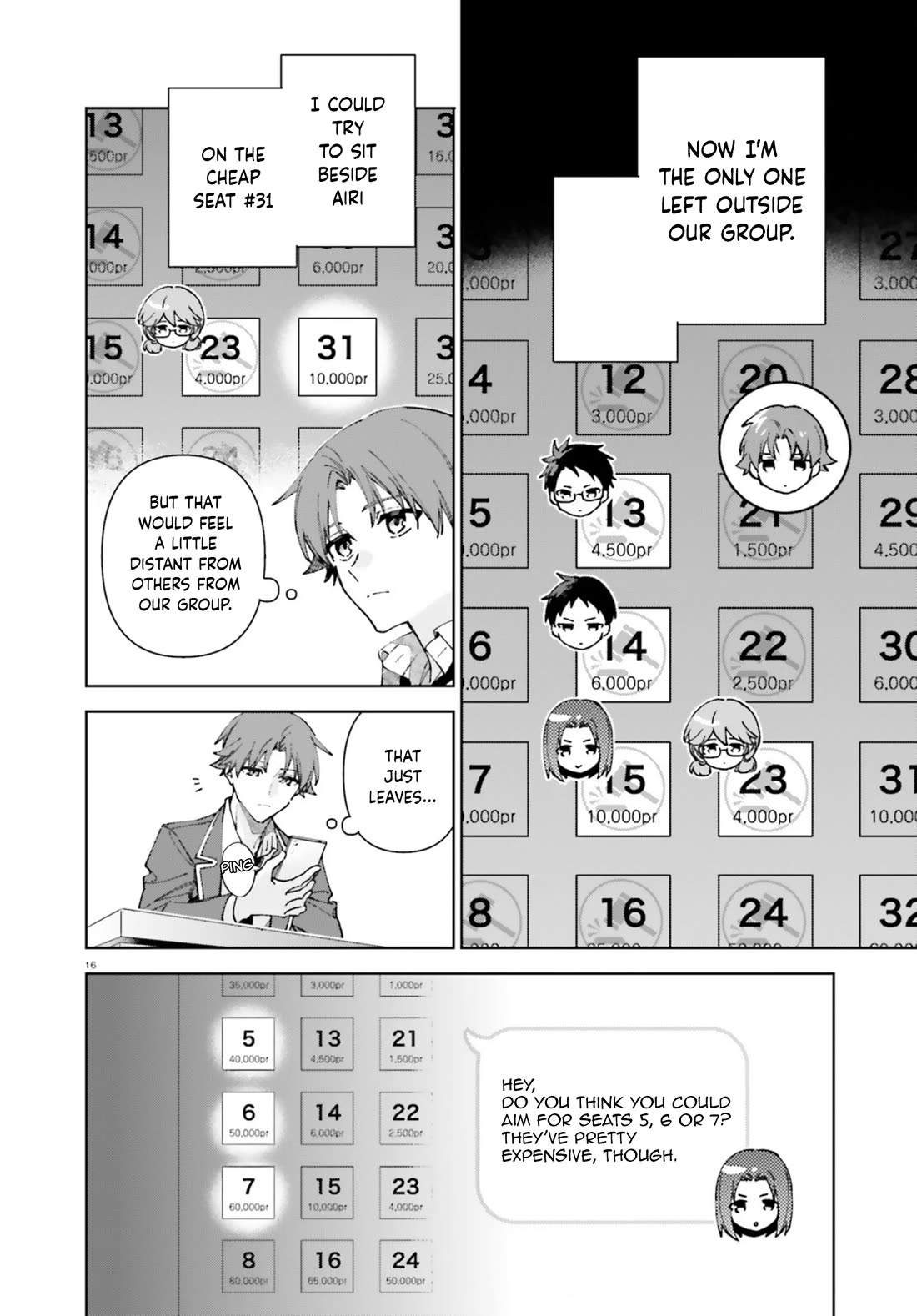 Youkoso Jitsuryoku Shijou Shugi no Kyoushitsu e: 2-nensei-hen Chapter 19.70 page 16 - Chapter 19.70: EX:4-3