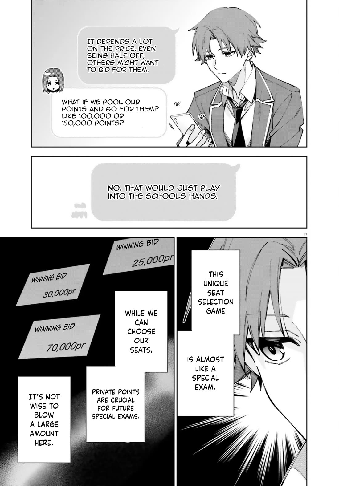 Youkoso Jitsuryoku Shijou Shugi no Kyoushitsu e: 2-nensei-hen Chapter 19.70 page 17 - Chapter 19.70: EX:4-3