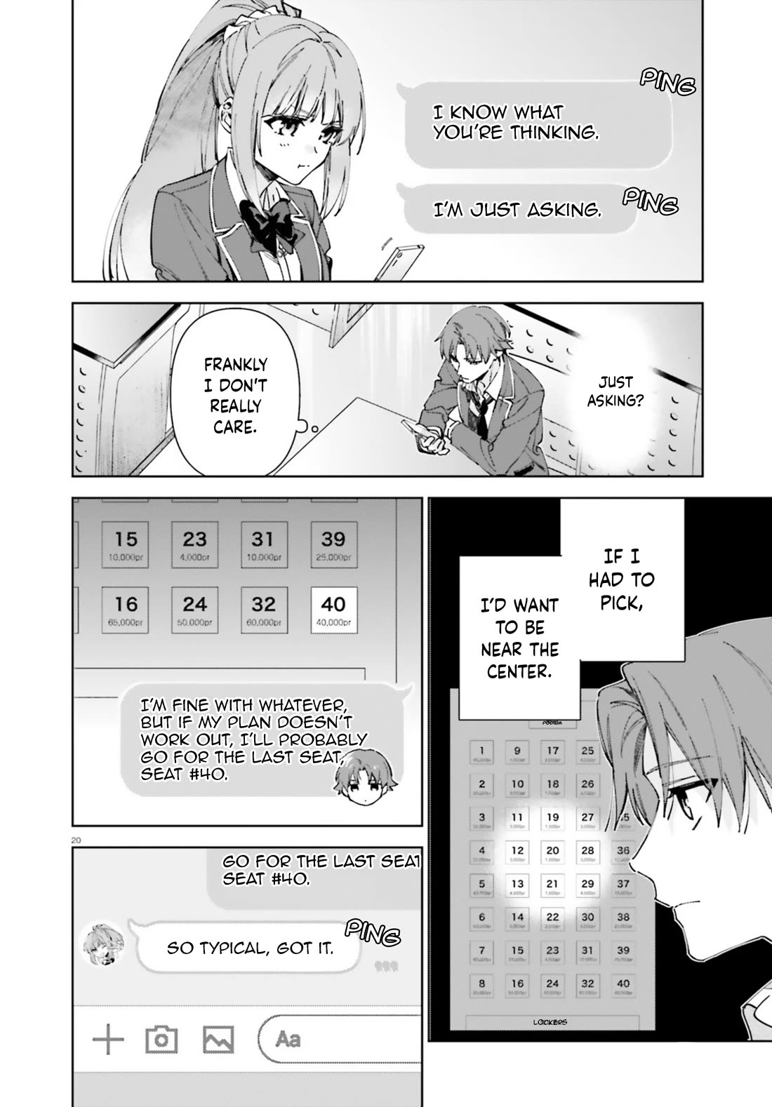 Youkoso Jitsuryoku Shijou Shugi no Kyoushitsu e: 2-nensei-hen Chapter 19.70 page 20 - Chapter 19.70: EX:4-3