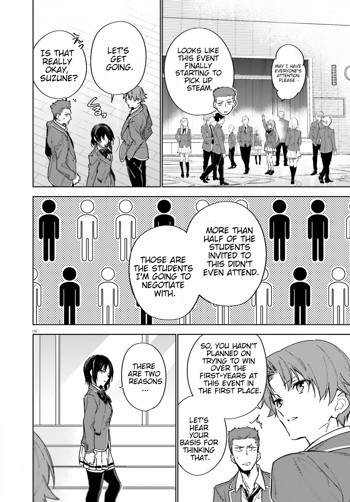 Youkoso Jitsuryoku Shijou Shugi no Kyoushitsu e: 2-nensei-hen Chapter 2 page 8 - Chapter 2: Room 2