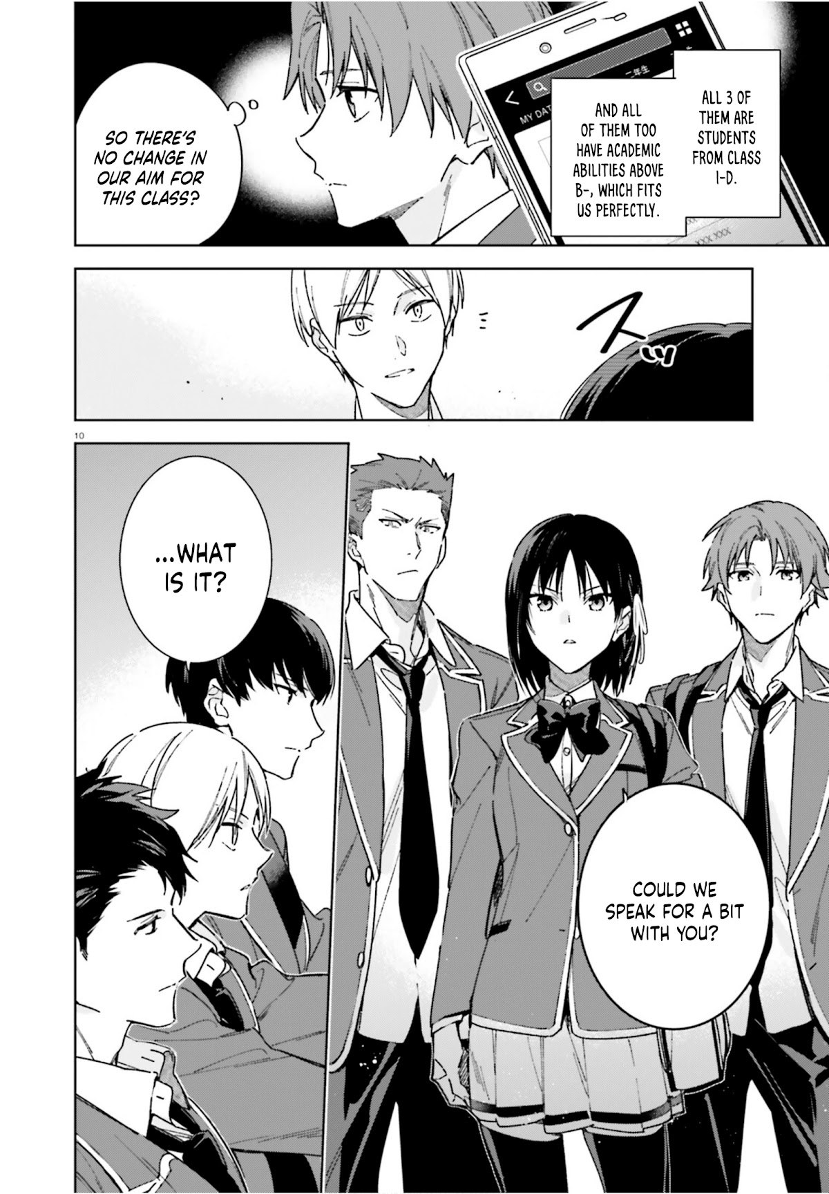 Youkoso Jitsuryoku Shijou Shugi no Kyoushitsu e: 2-nensei-hen Chapter 4 page 11 - Chapter 4: Room 4