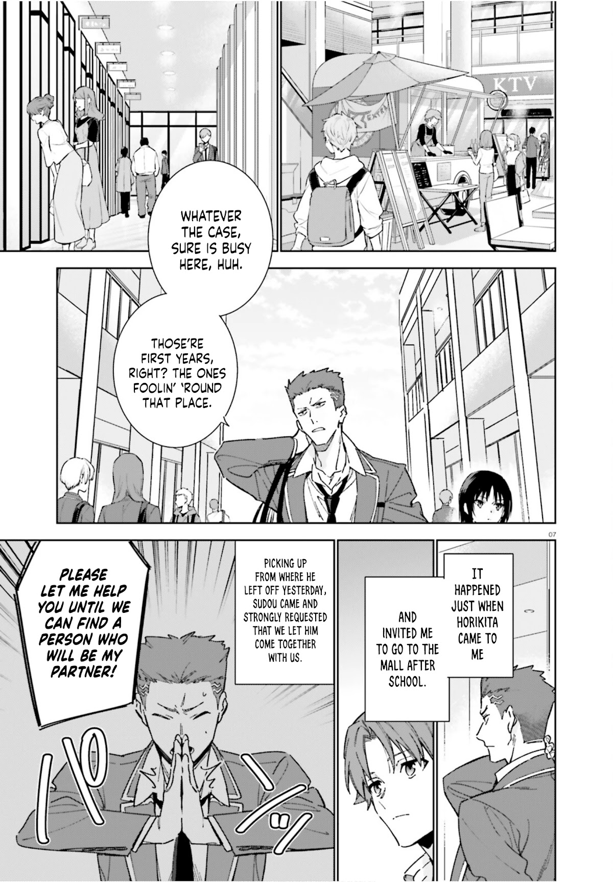 Youkoso Jitsuryoku Shijou Shugi no Kyoushitsu e: 2-nensei-hen Chapter 4 page 8 - Chapter 4: Room 4